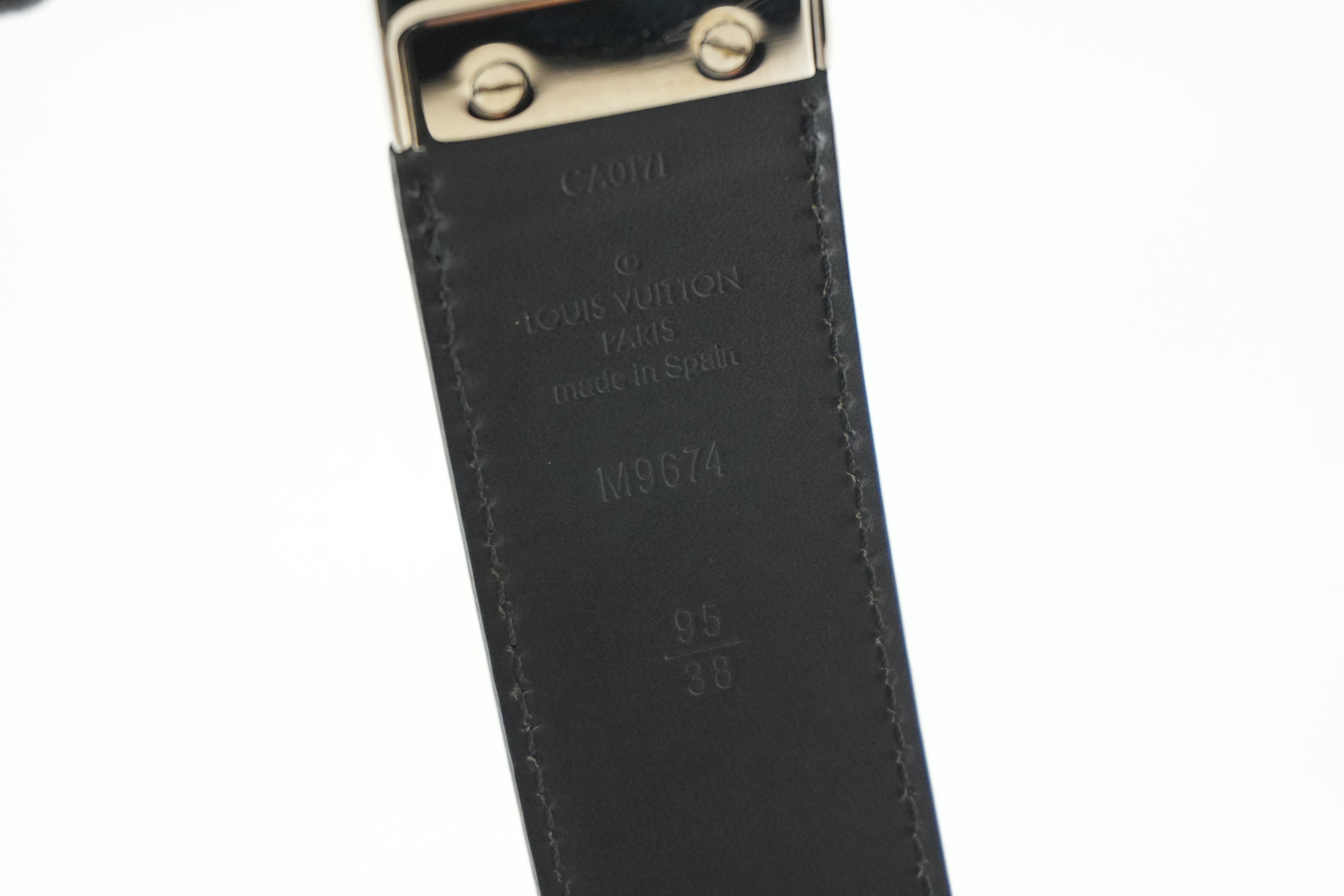 Louis Vuitton Belt Size 95 Black Used