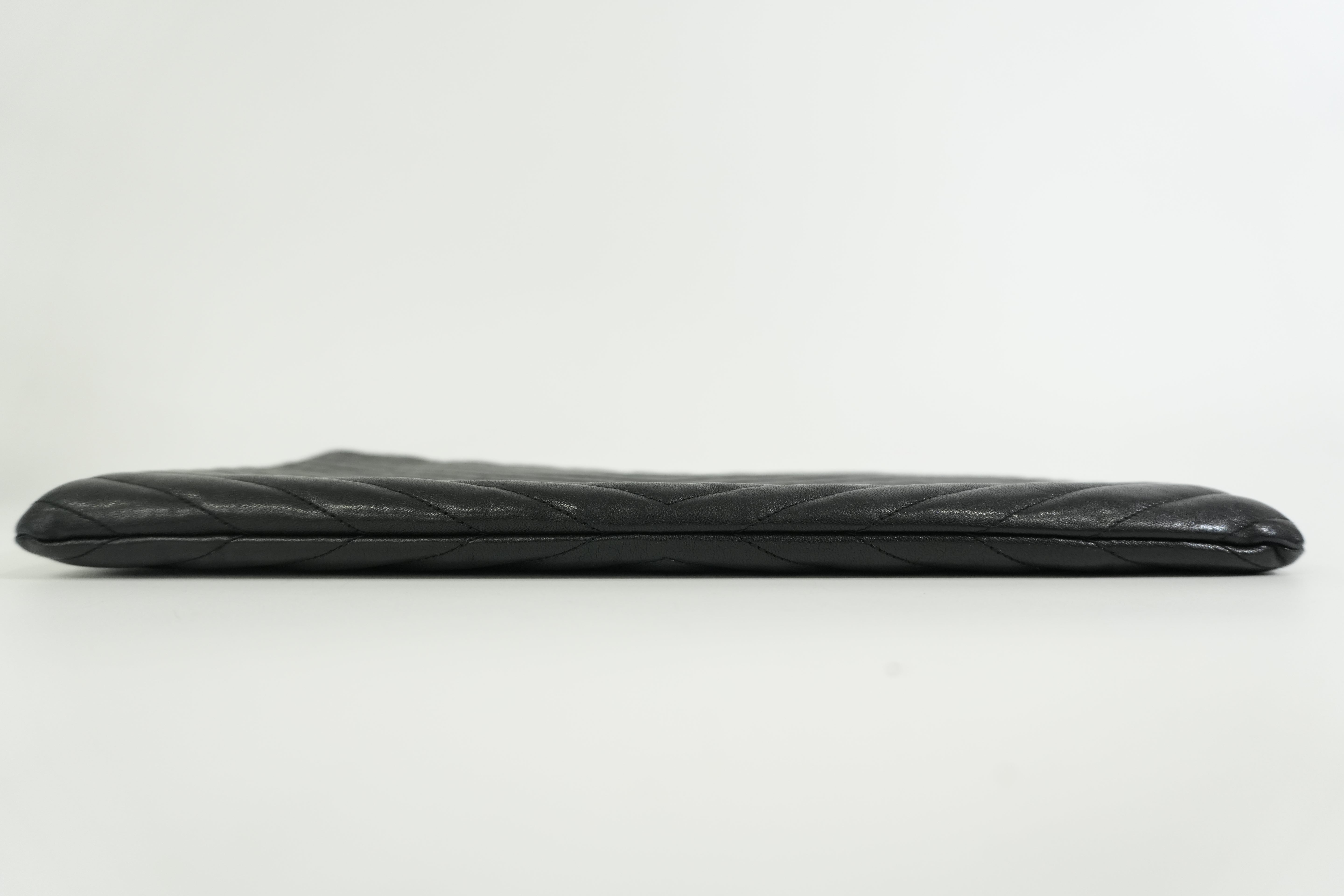 Pre-owned Saint Laurent Clutch Bag Black