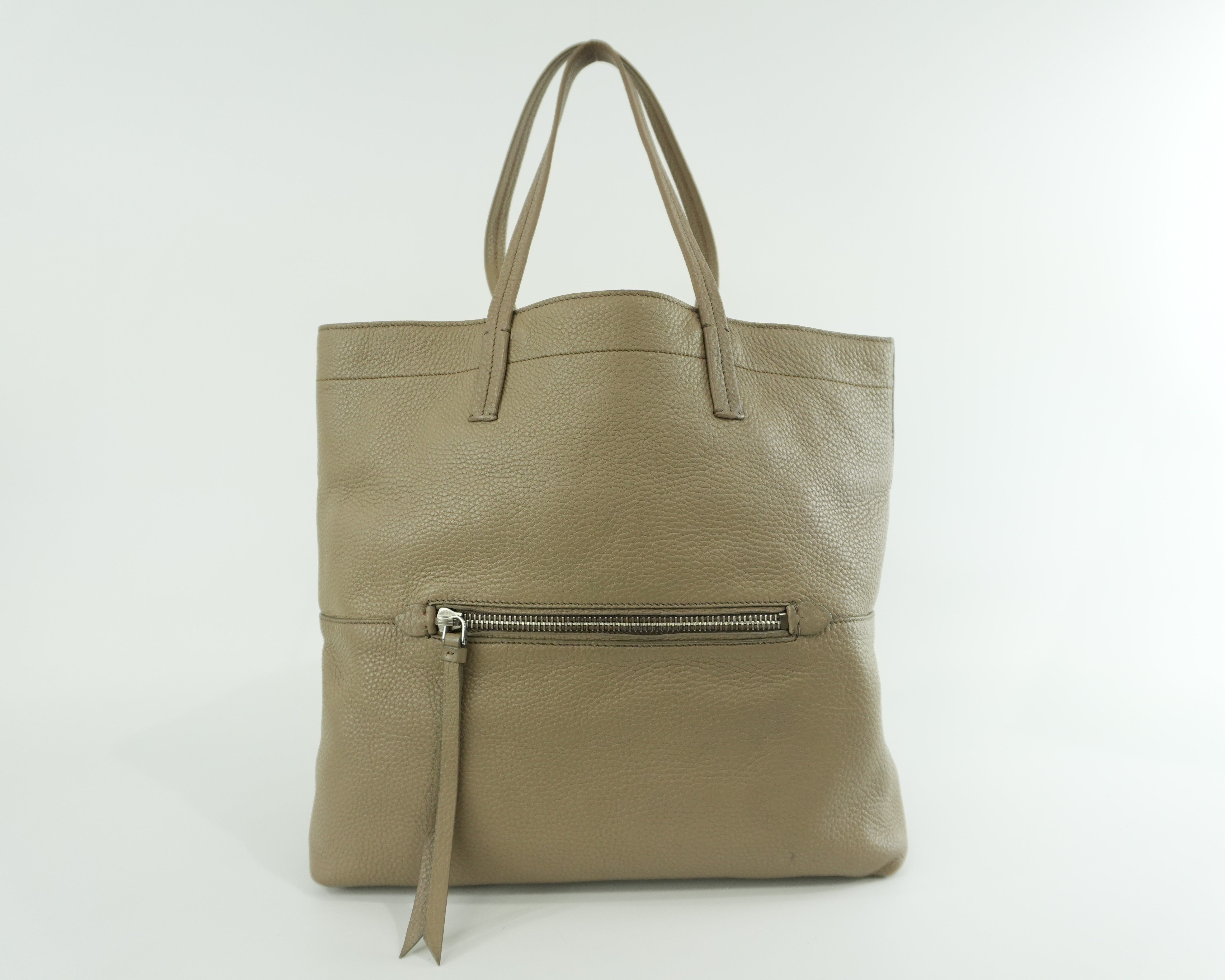 Miumiu Tote Bag Leather Beige Used