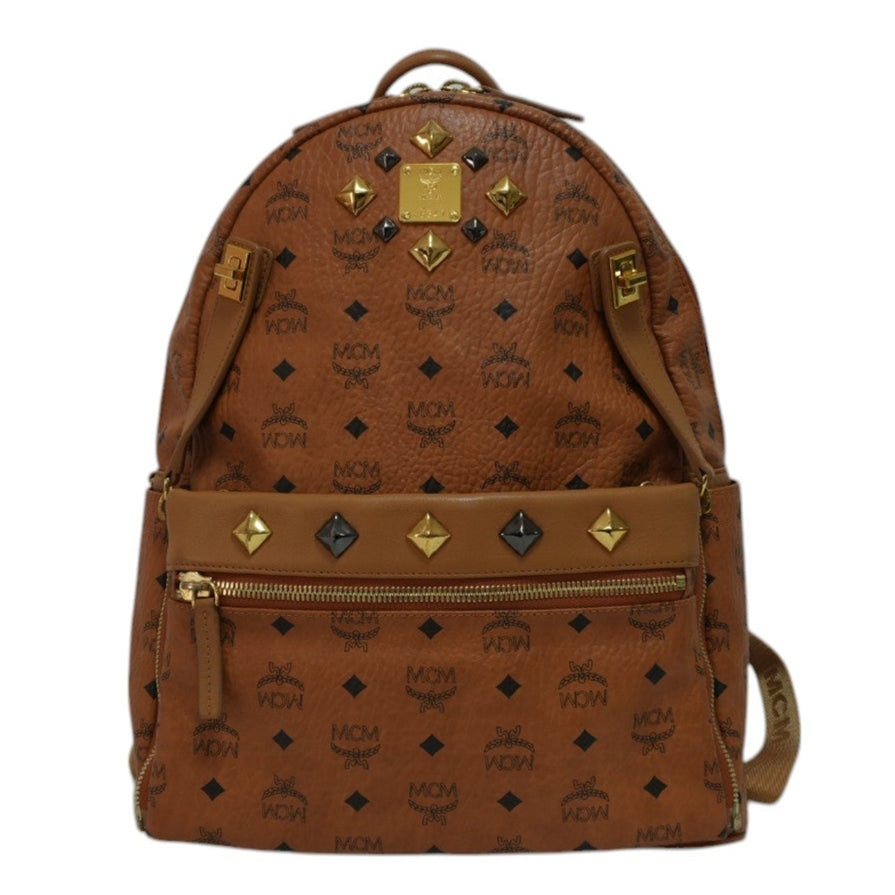 MCM Stark Backpack Camel Canvas Used