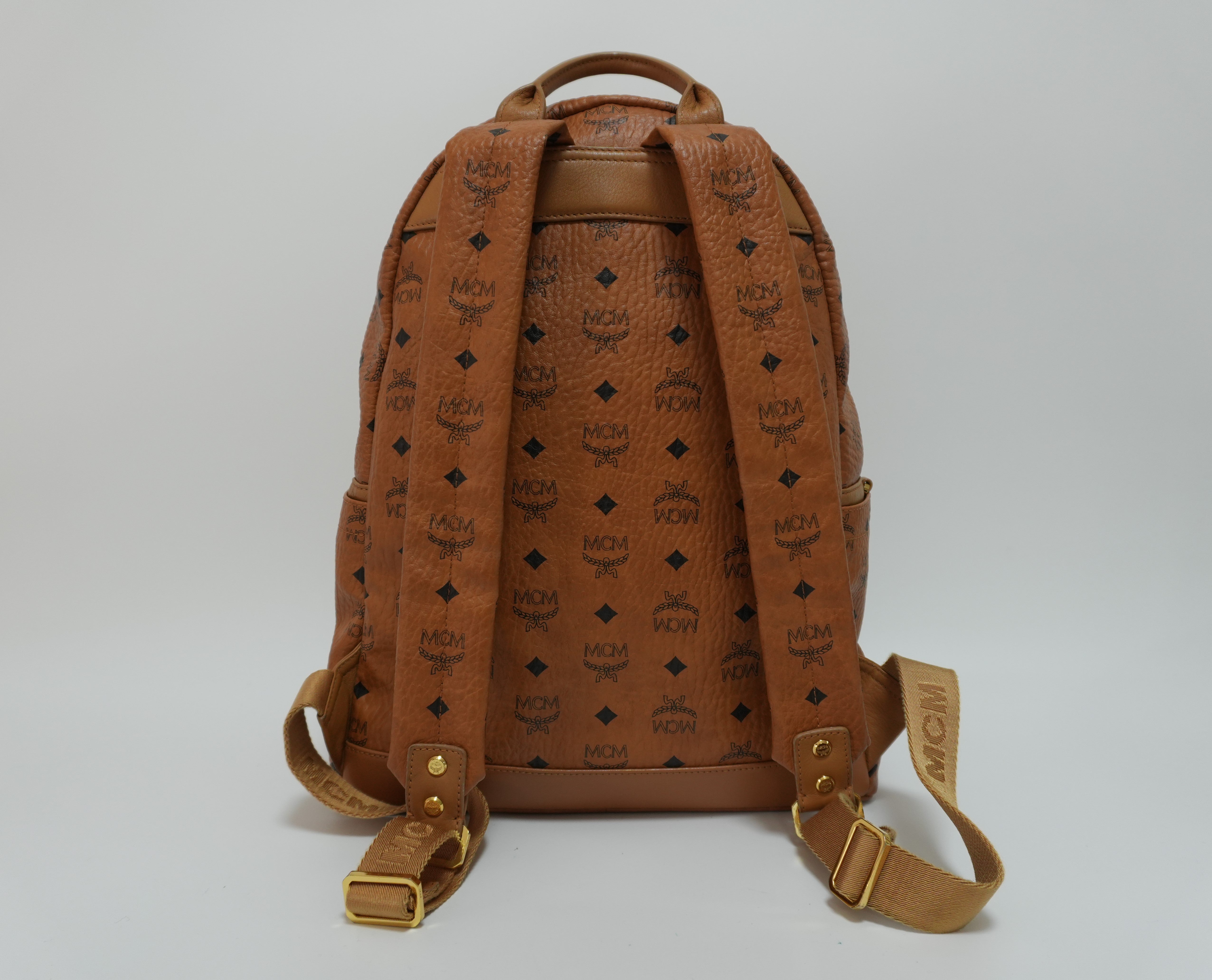 MCM Stark Backpack Camel Canvas Used