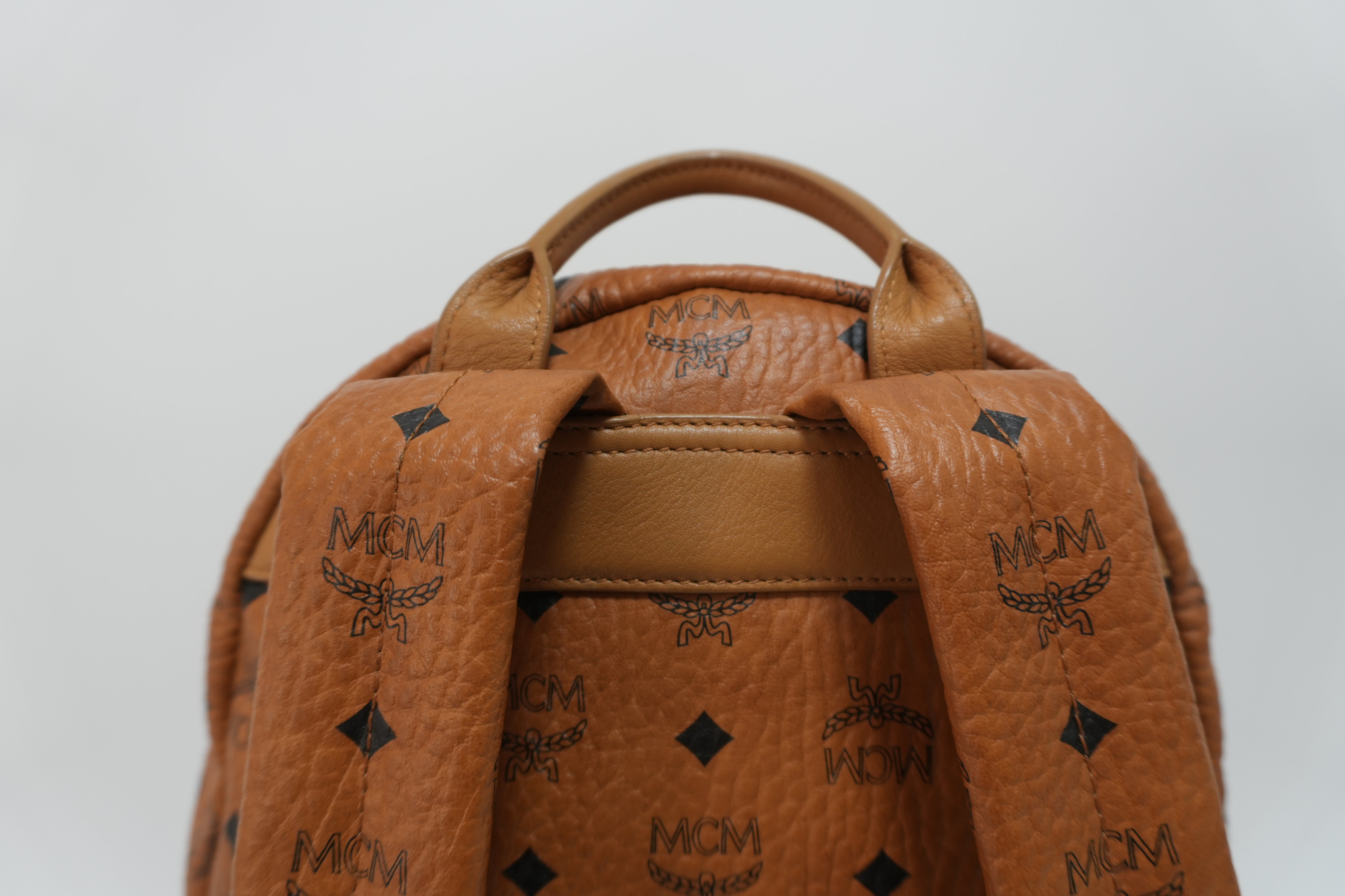 MCM Stark Backpack Camel Canvas Used