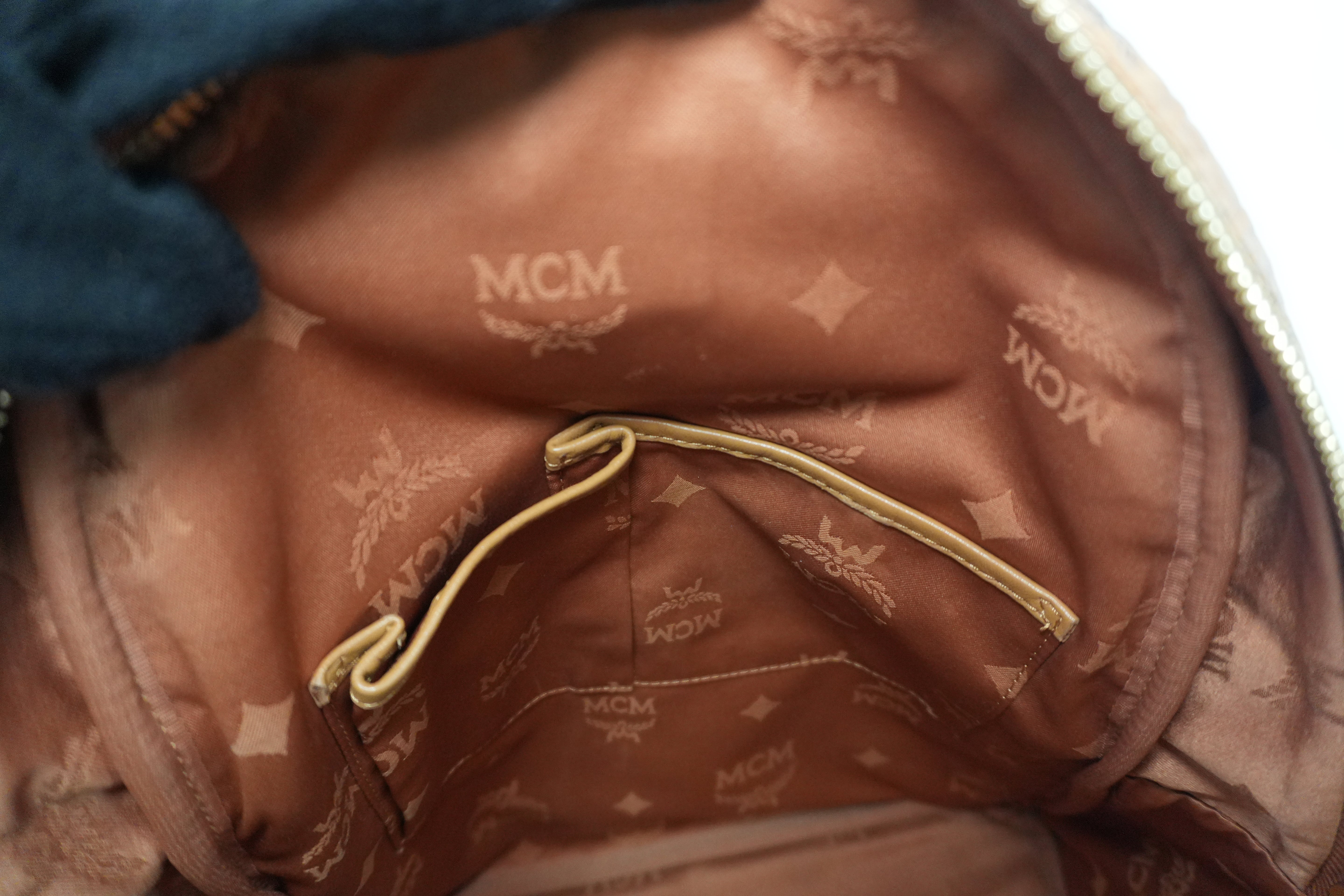 MCM Stark Backpack Camel Canvas Used