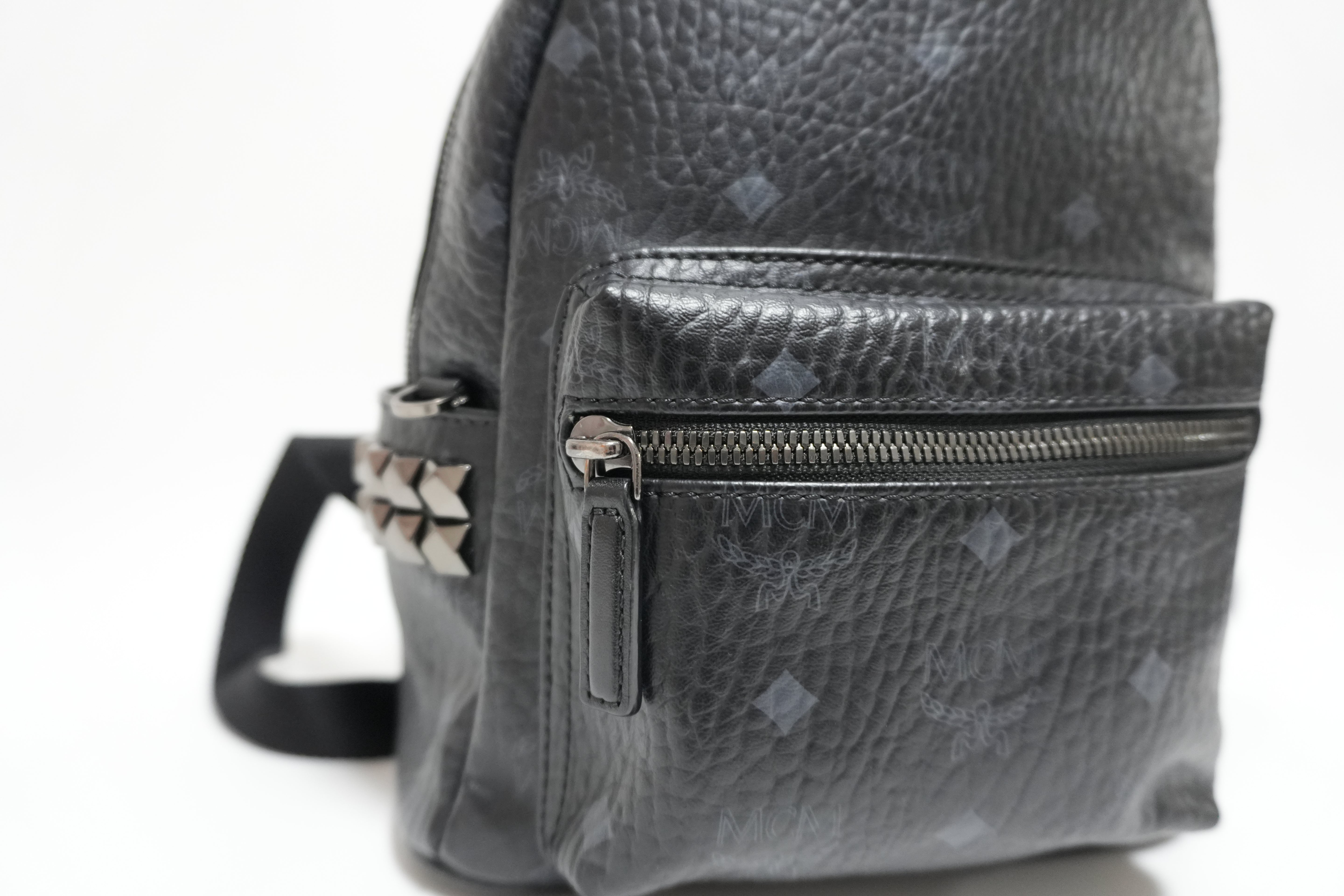 MCM Visetos Backpack Black Used