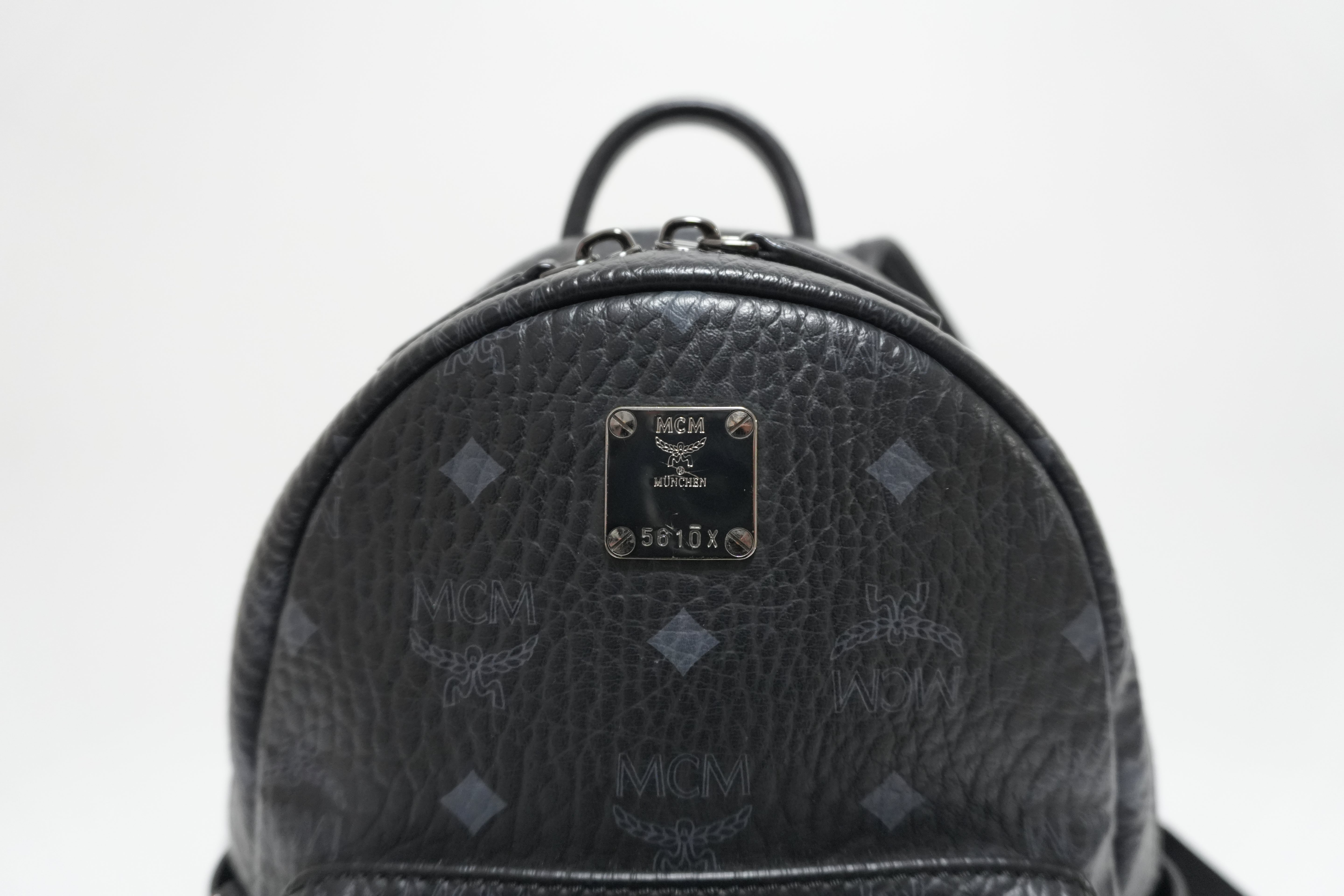 MCM Visetos Backpack Black Used