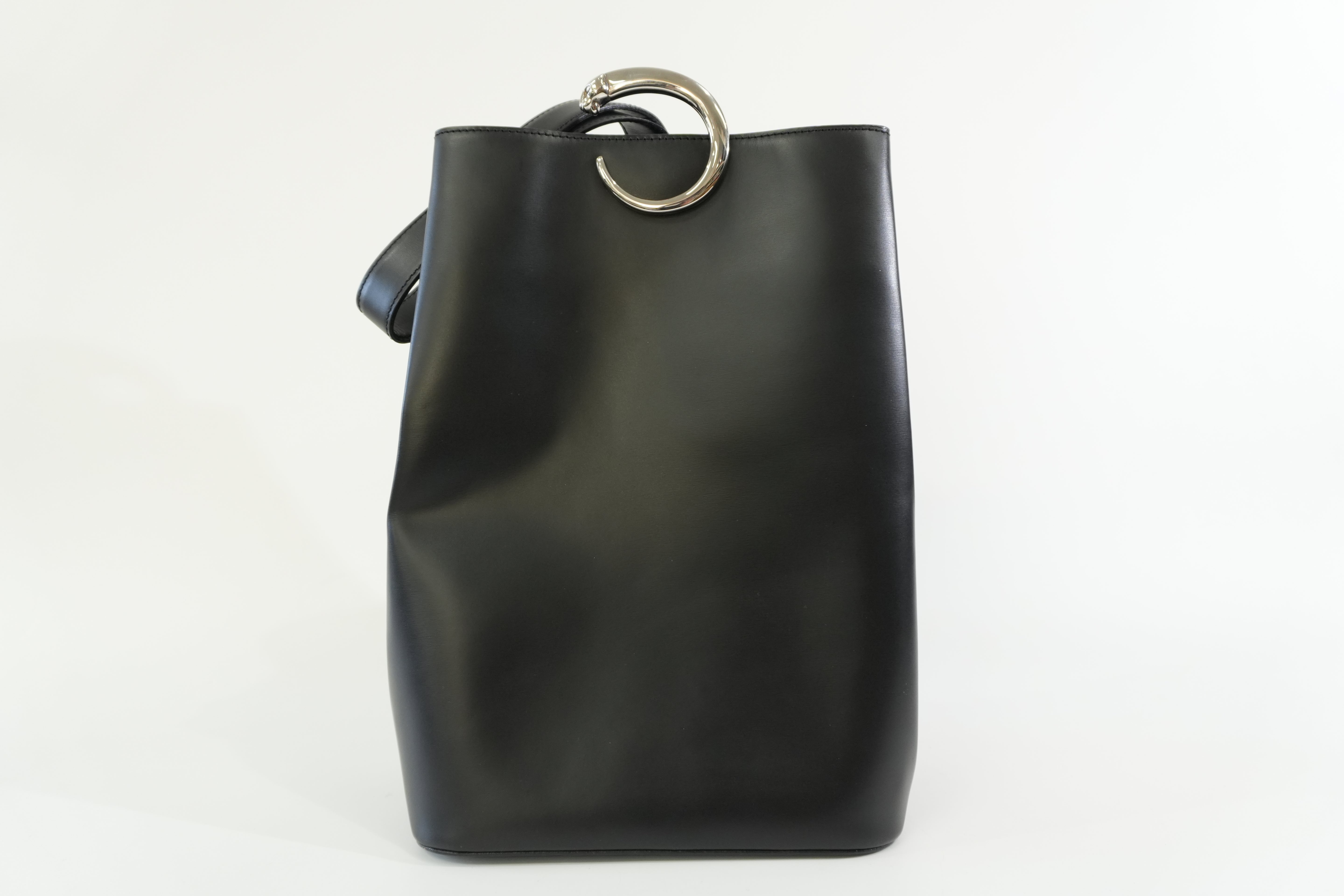 Pre-owned Cartier Panthere Shoulder Bag Black