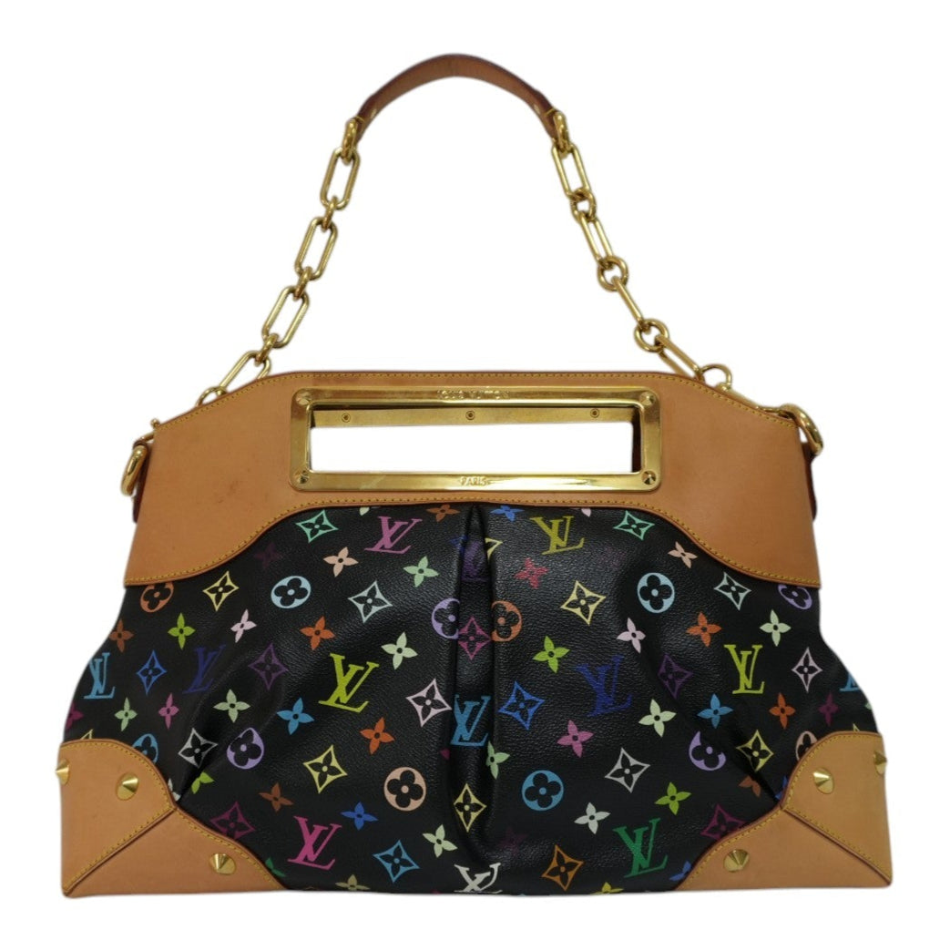 Louis Vuitton Multicolor Judy GM Black Canvas Used