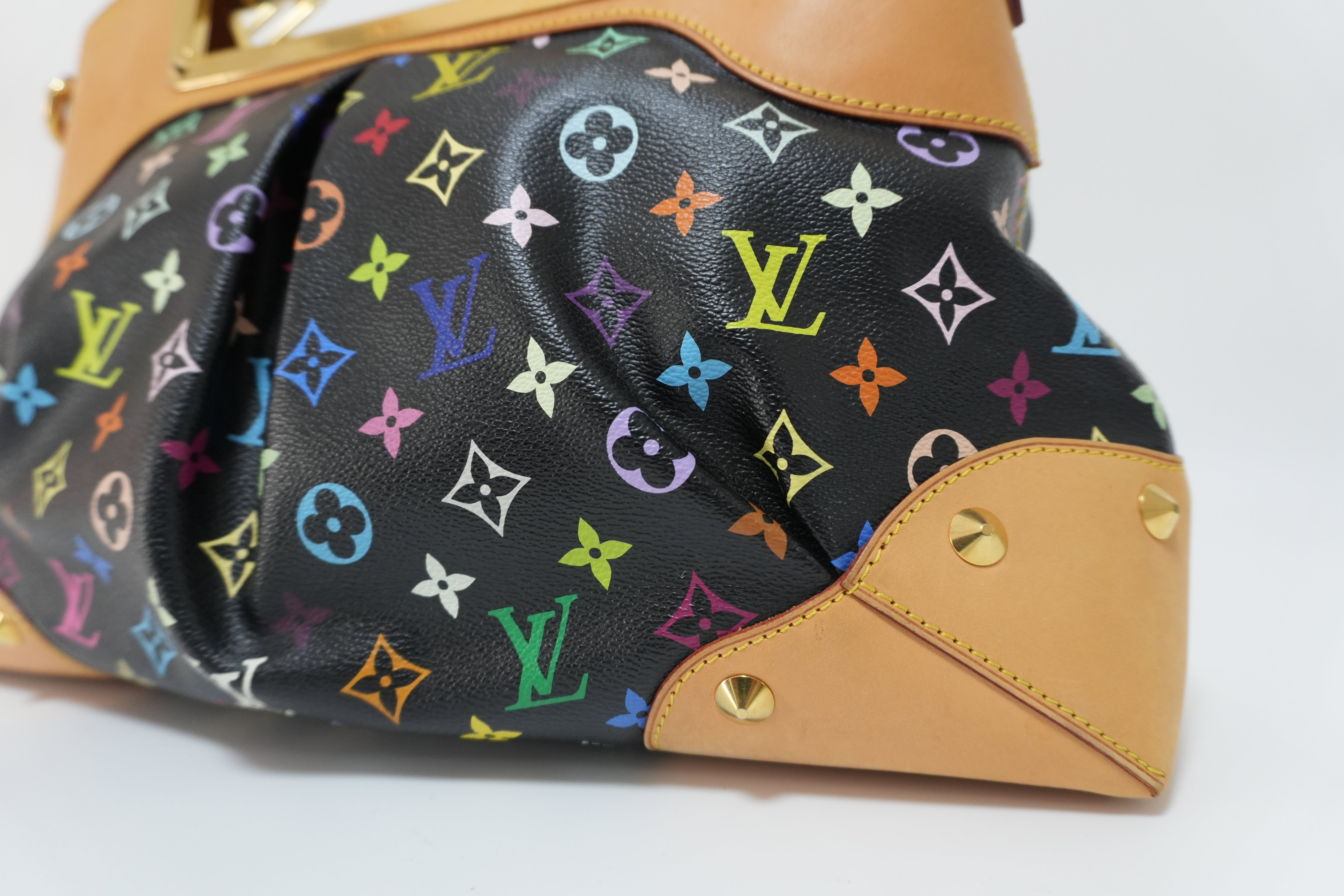 Louis Vuitton Multicolor Judy GM Black Canvas Used