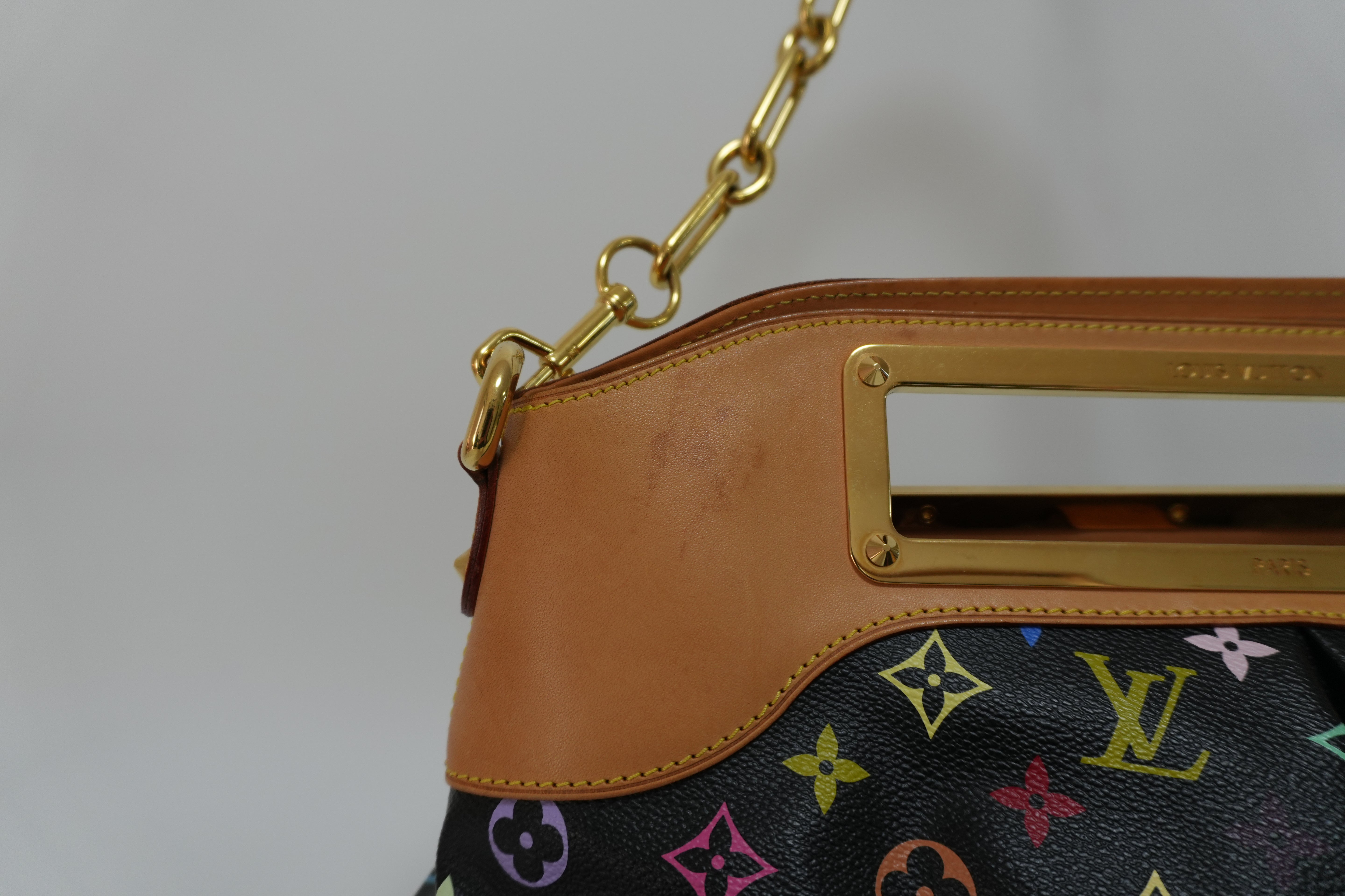 Louis Vuitton Multicolor Judy GM Black Canvas Used