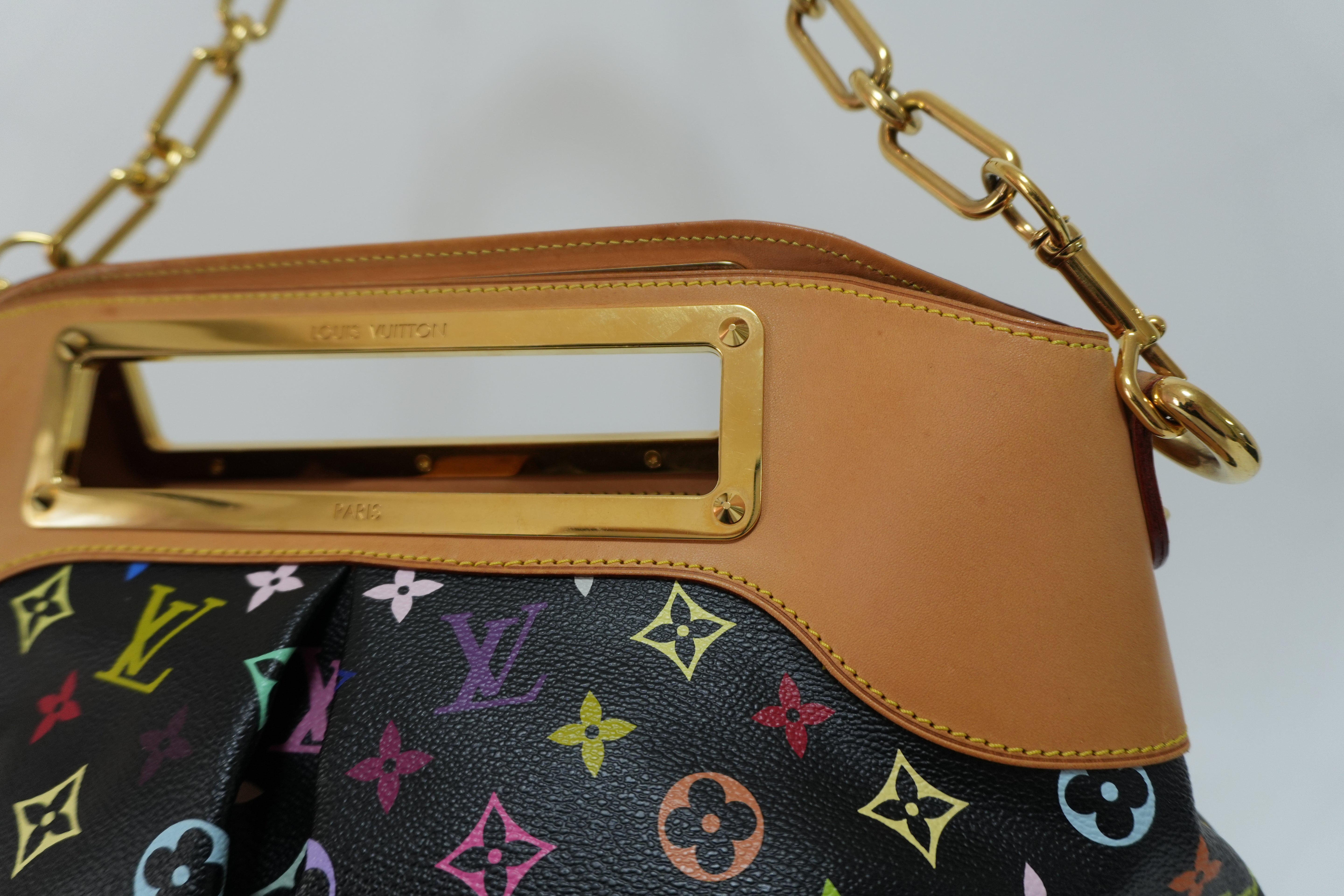 Louis Vuitton Multicolor Judy GM Black Canvas Used