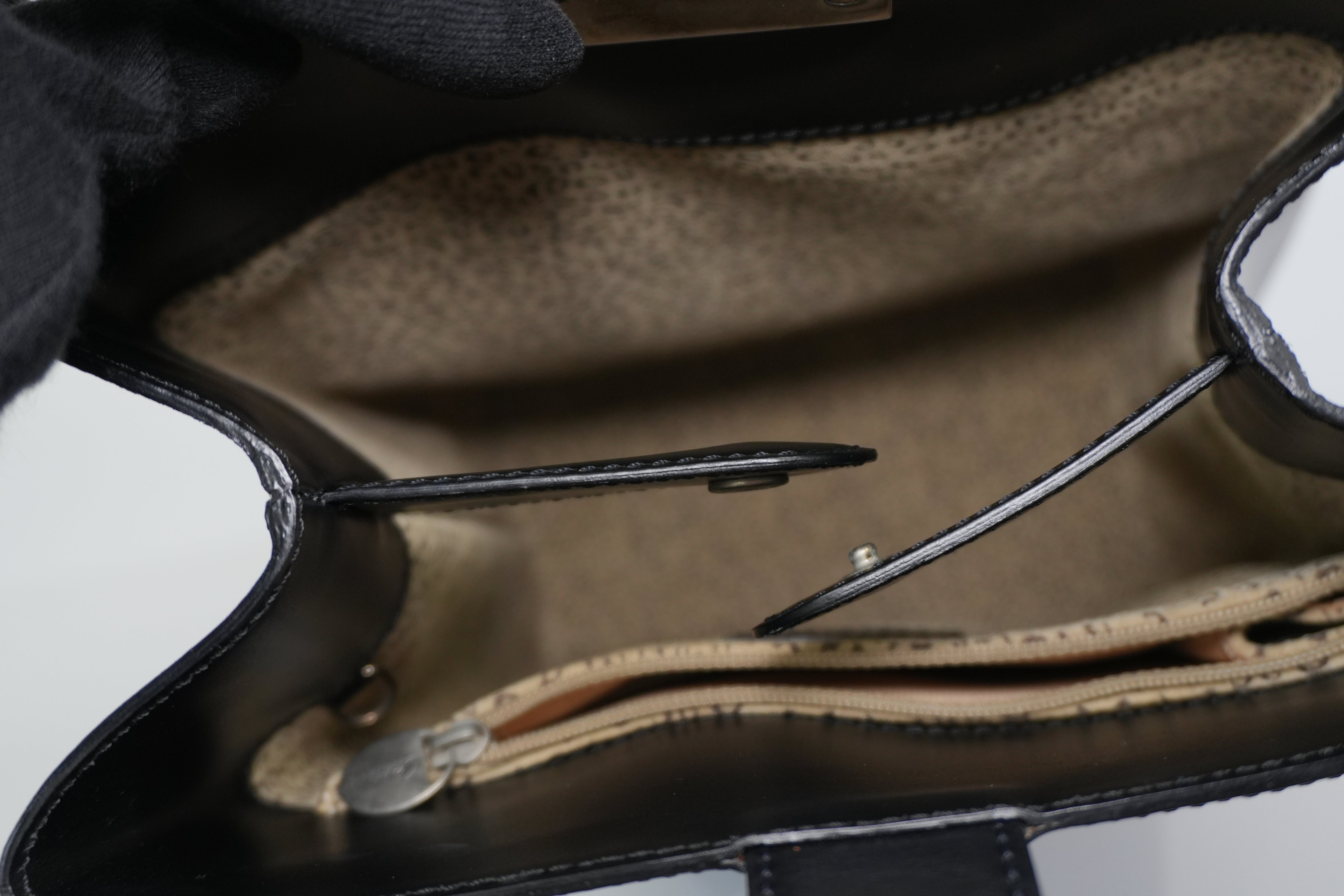 Pre-owned Cartier Panthere Shoulder Bag Black