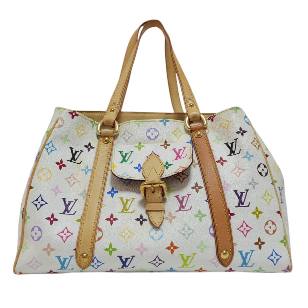 Louis Vuitton Multicolor Aurelia PM Tote Bag White Used