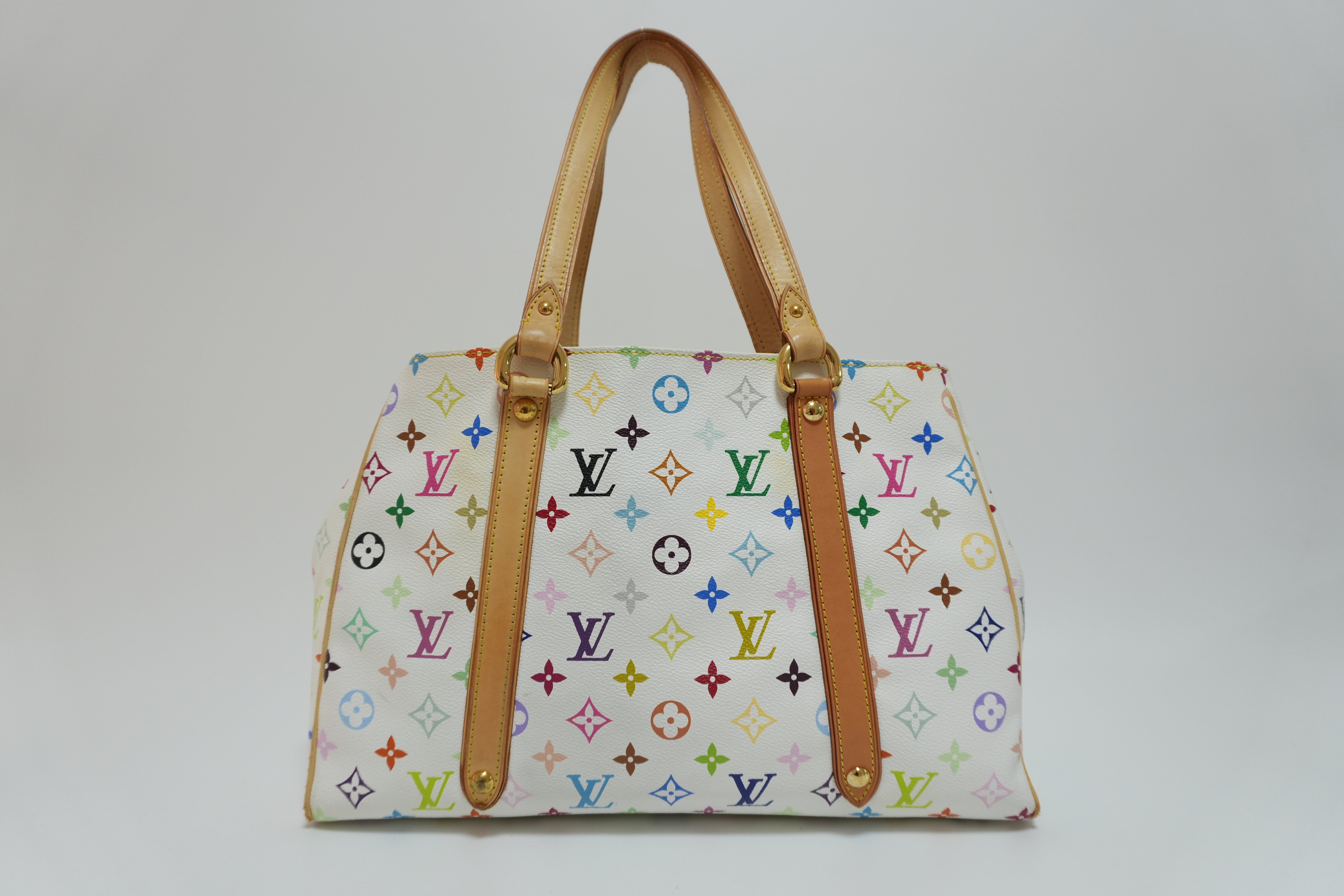 Louis Vuitton Multicolor Aurelia PM Tote Bag White Used