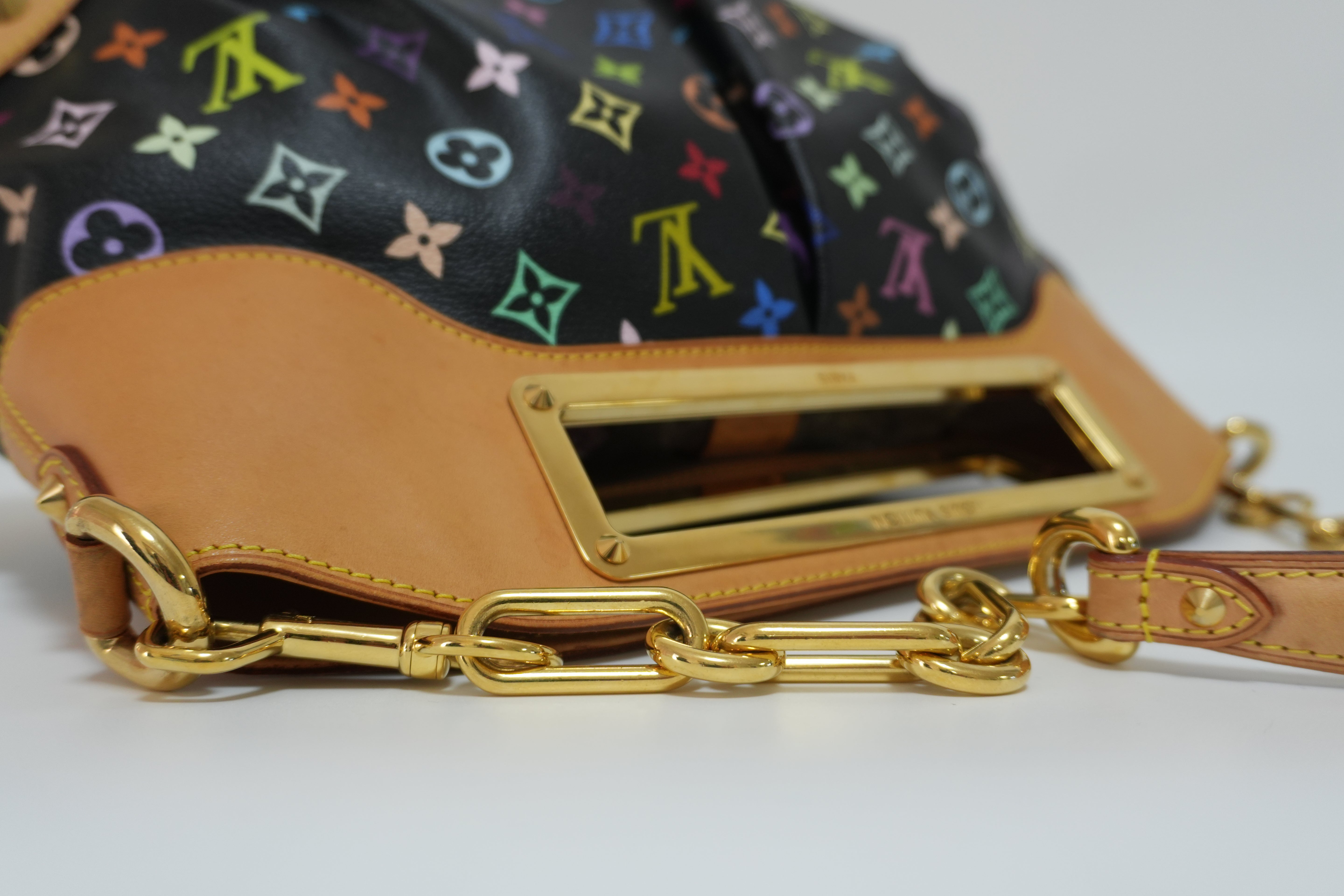 Louis Vuitton Multicolor Judy GM Black Canvas Used