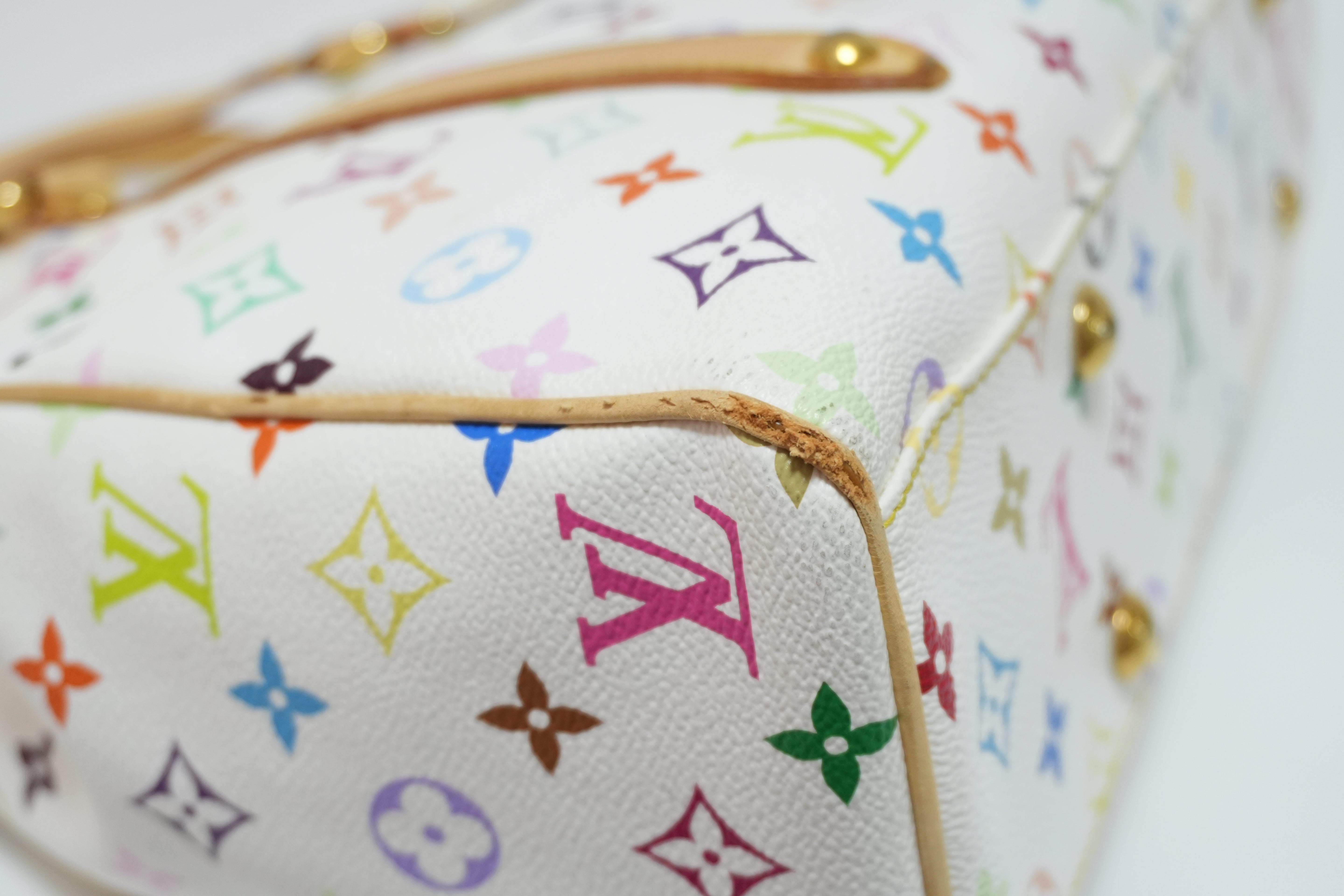 Louis Vuitton Multicolor Aurelia PM Tote Bag White Used