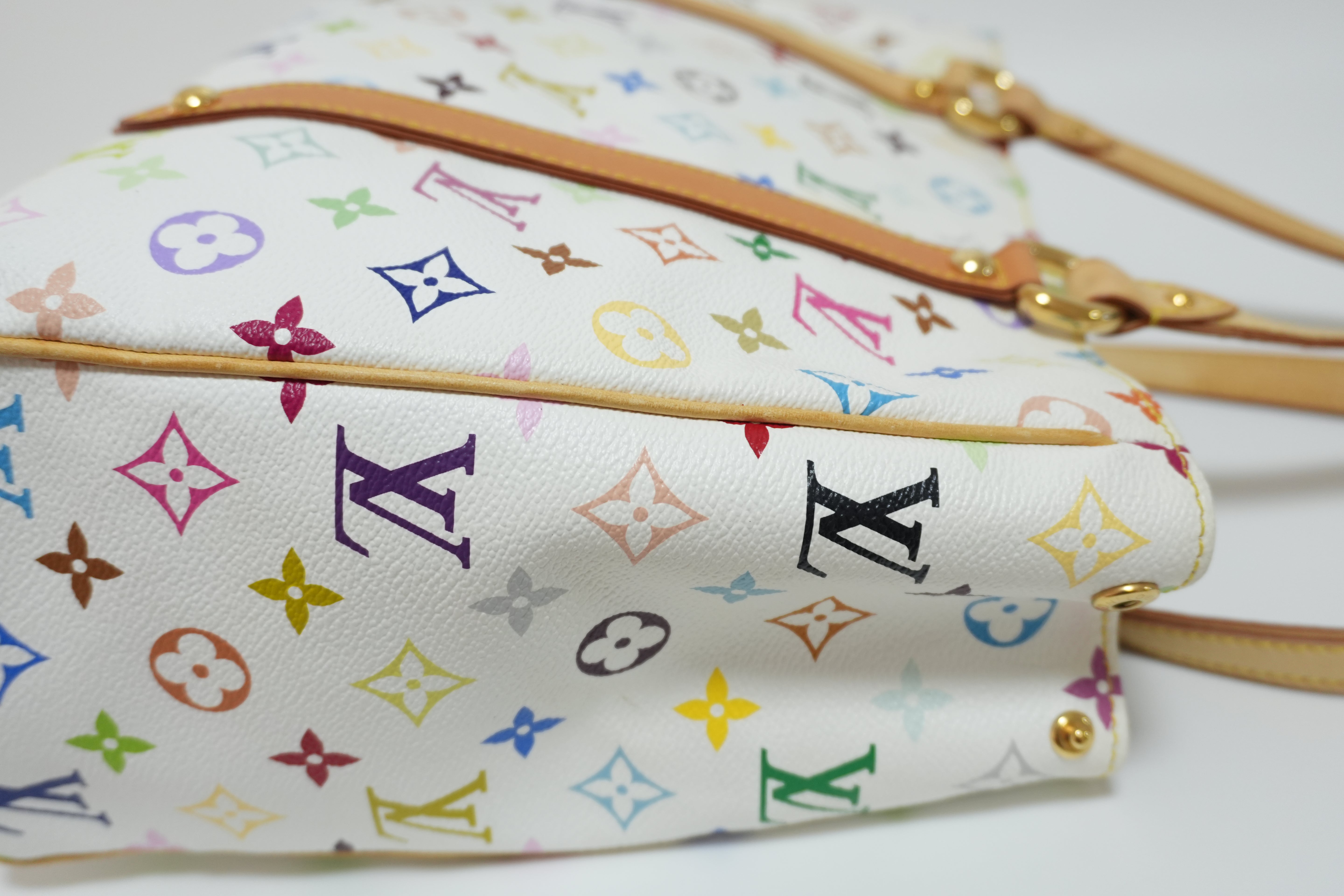 Louis Vuitton Multicolor Aurelia PM Tote Bag White Used