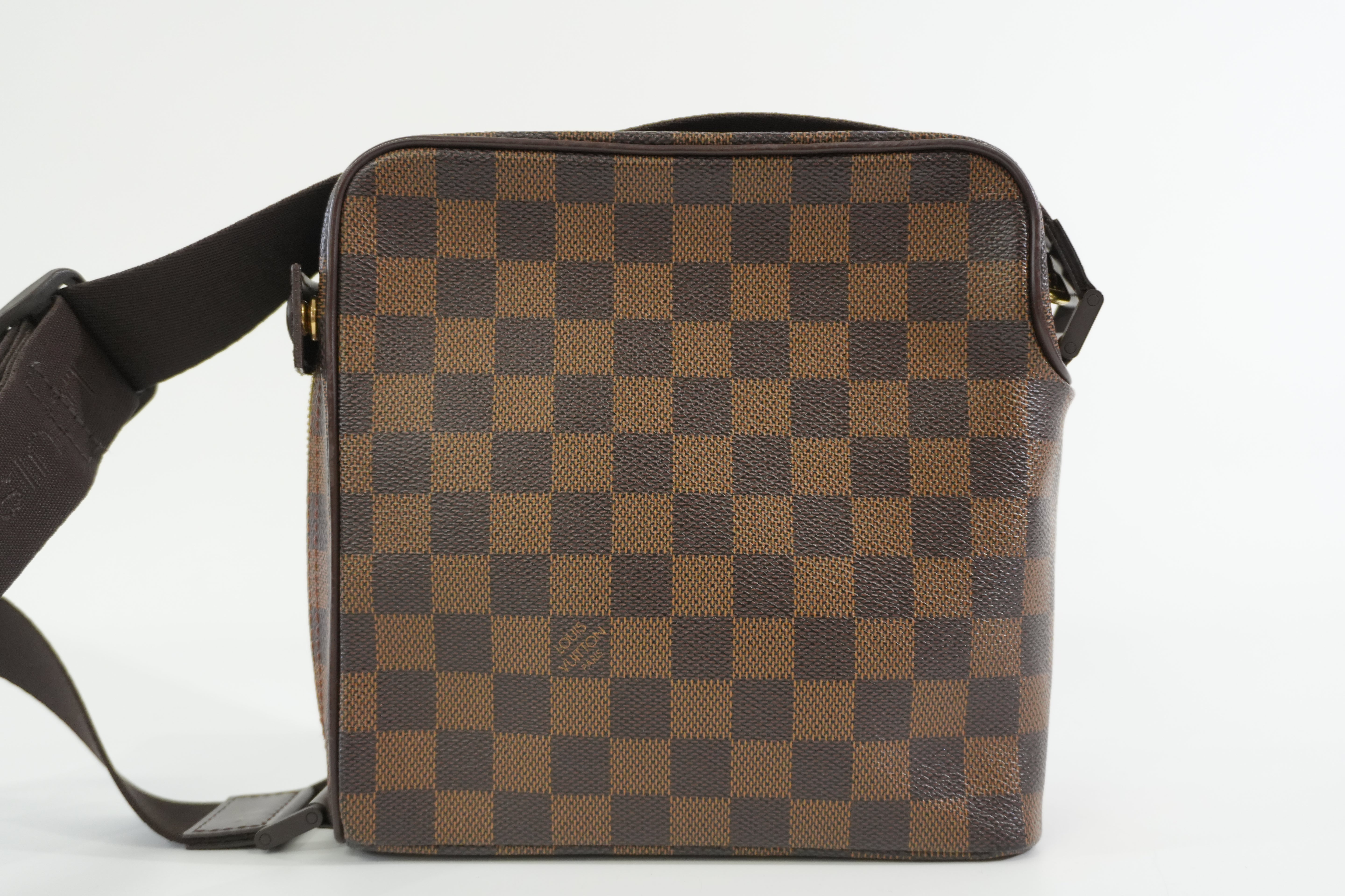 Pre-owned Louis Vuitton Damier Ebene Olav PM Crossbody Bag