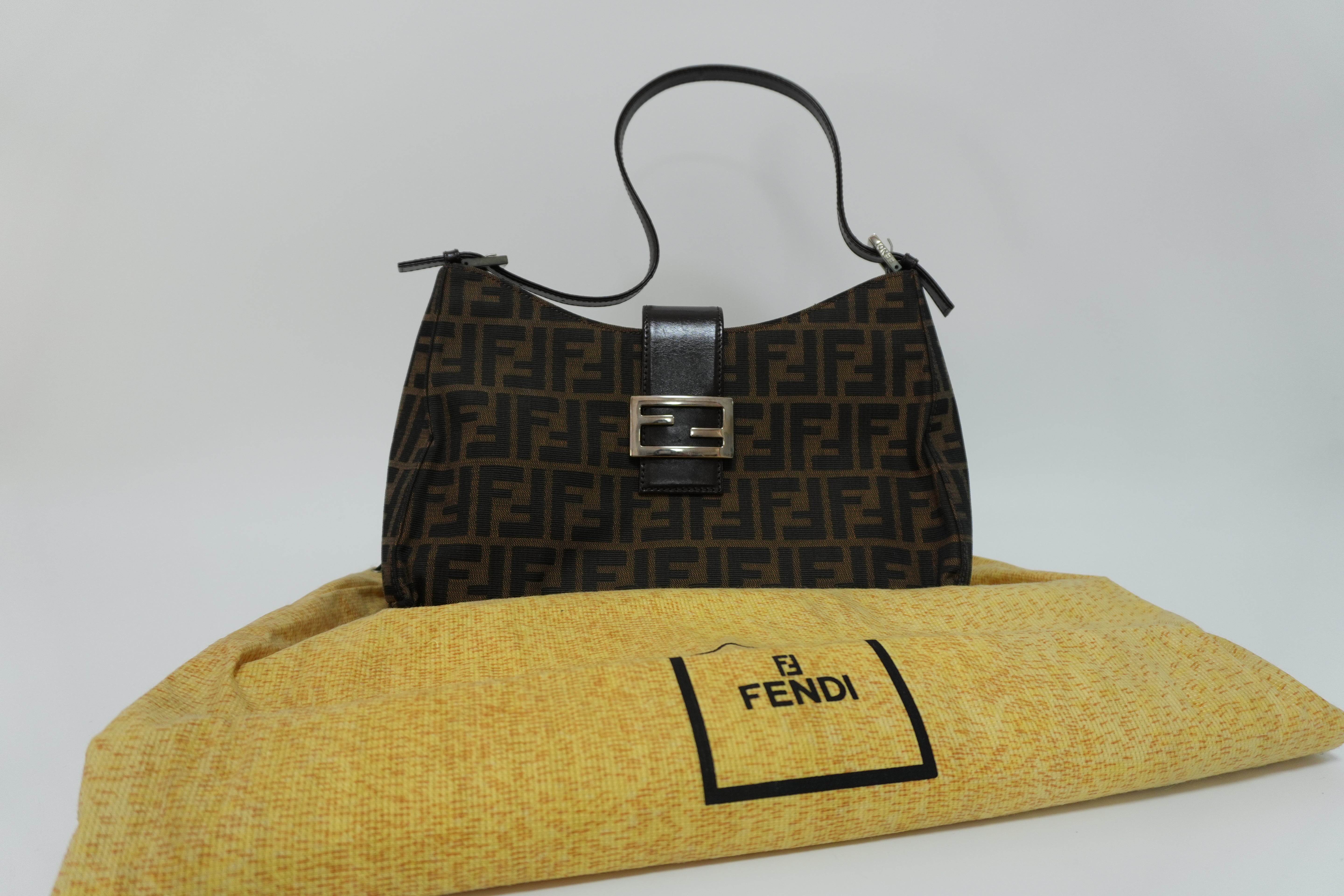 Fendi Zucca Shoulder Bag Used