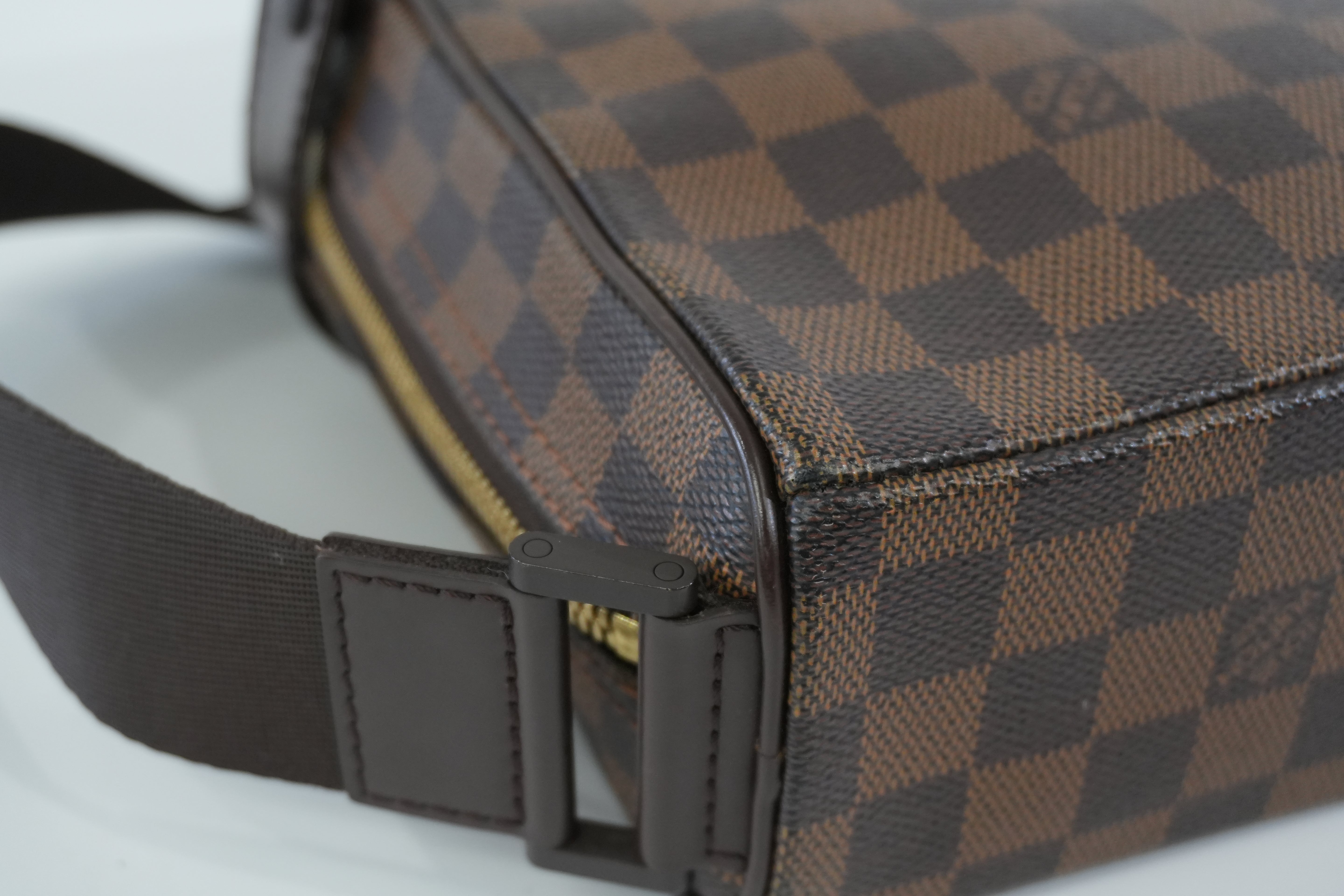 Pre-owned Louis Vuitton Damier Ebene Olav PM Crossbody Bag
