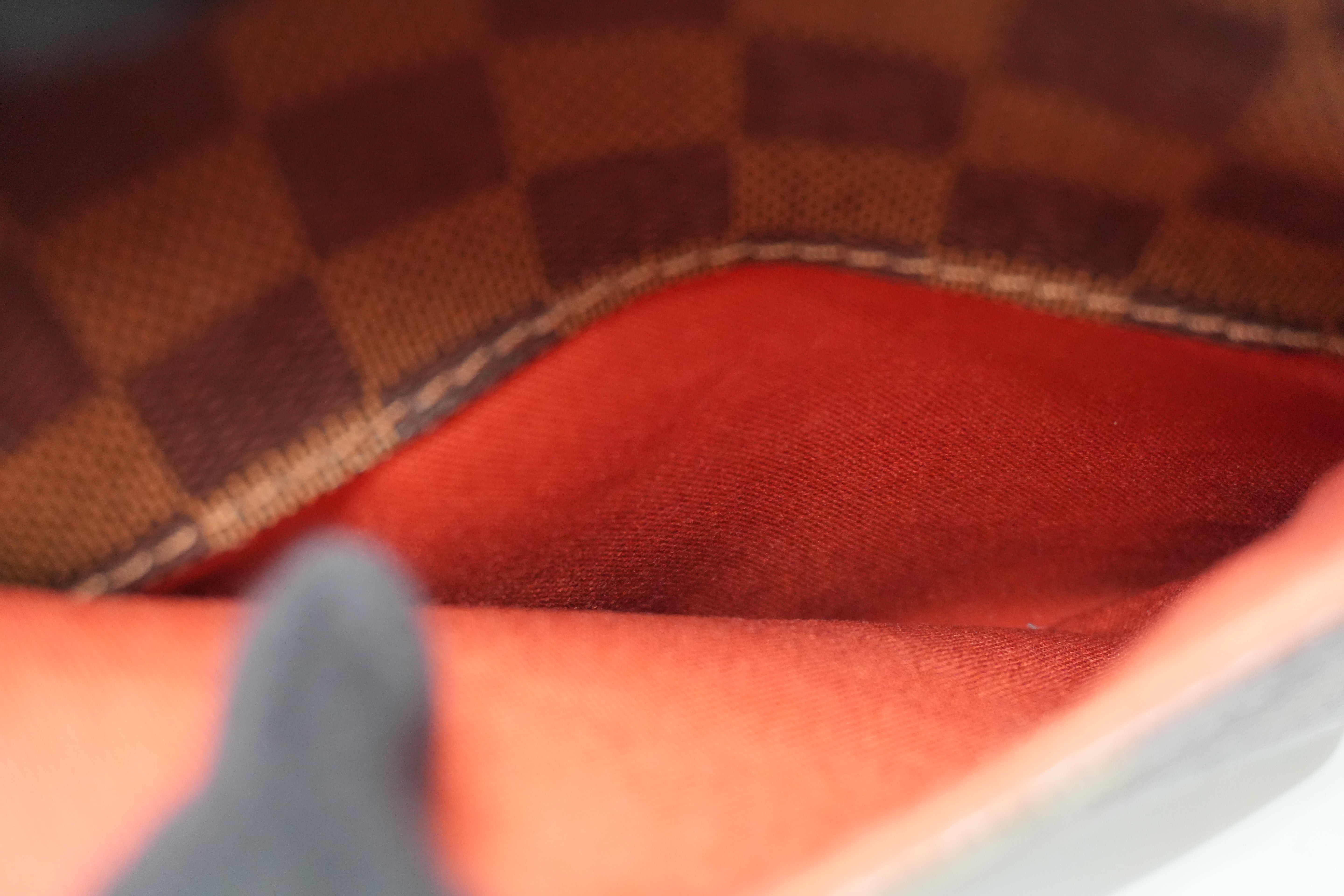 Pre-owned Louis Vuitton Damier Ebene Olav PM Crossbody Bag