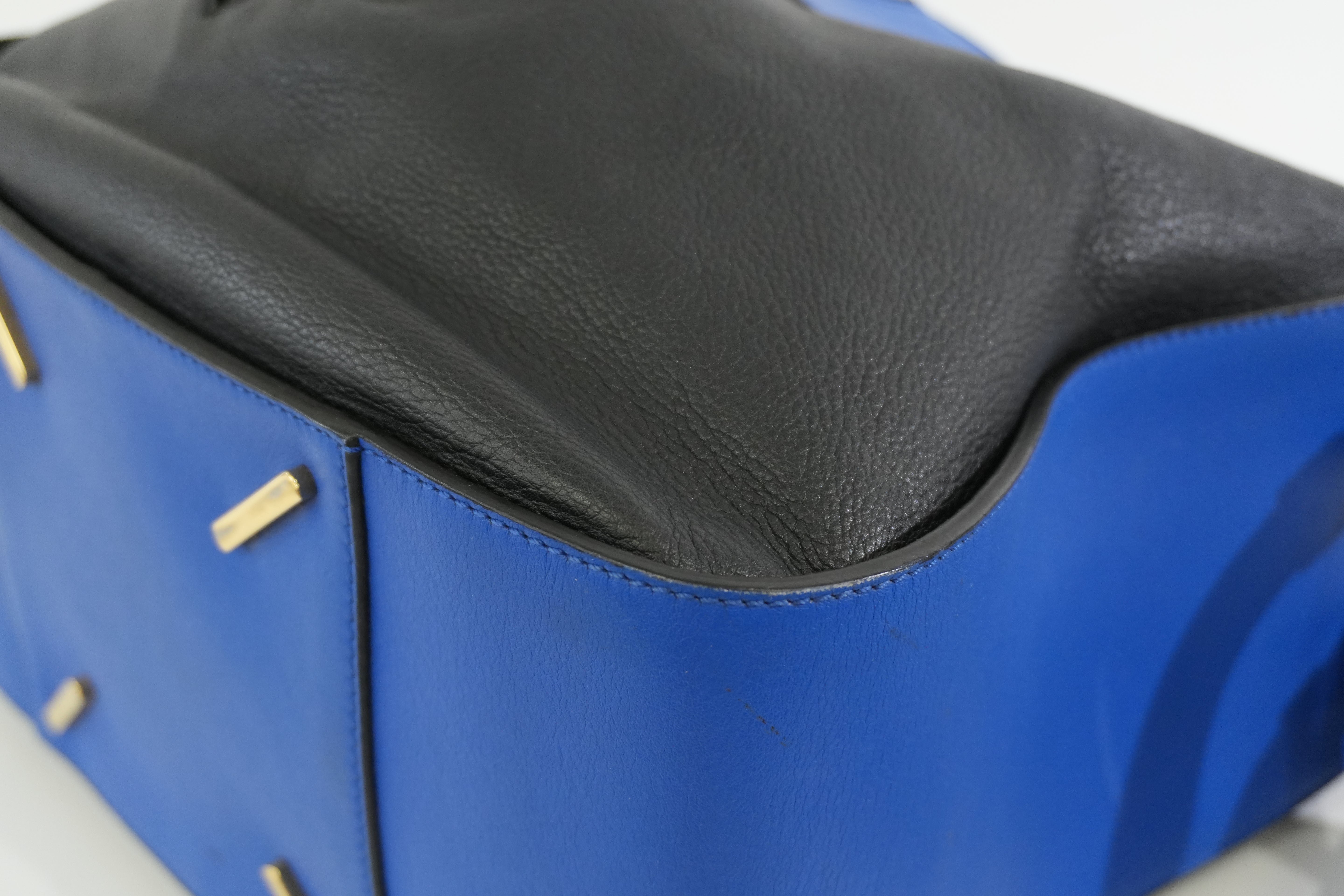 Pre-owned Loewe Hammock Shoulder Bag Blue and Black