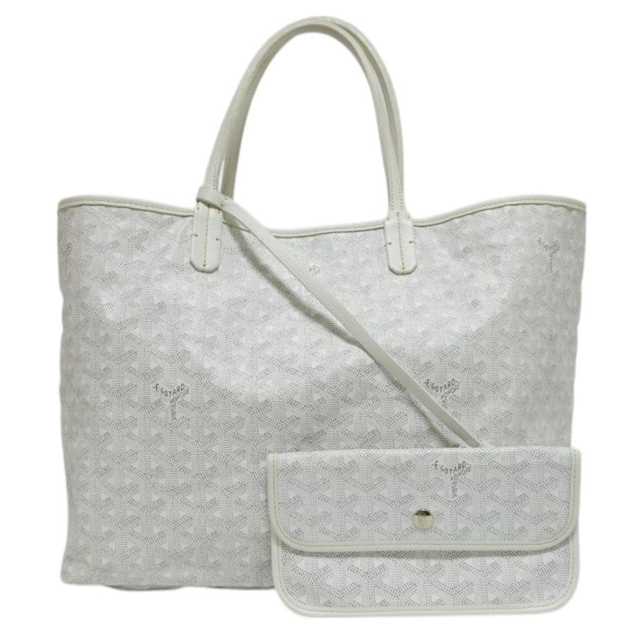 Goyard Saint Louis PM PVC Canvas White Used