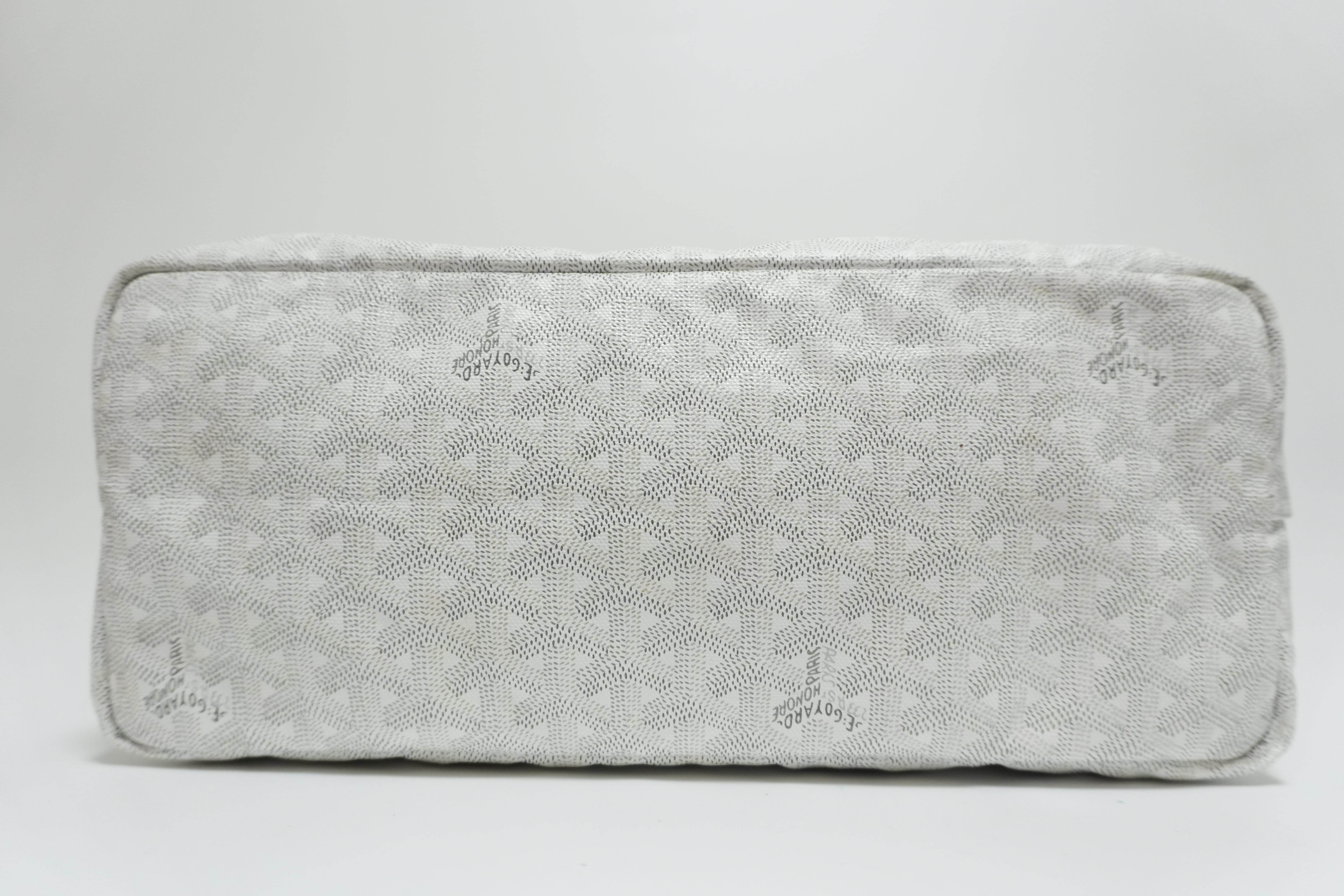 Goyard Saint Louis PM PVC Canvas White Used