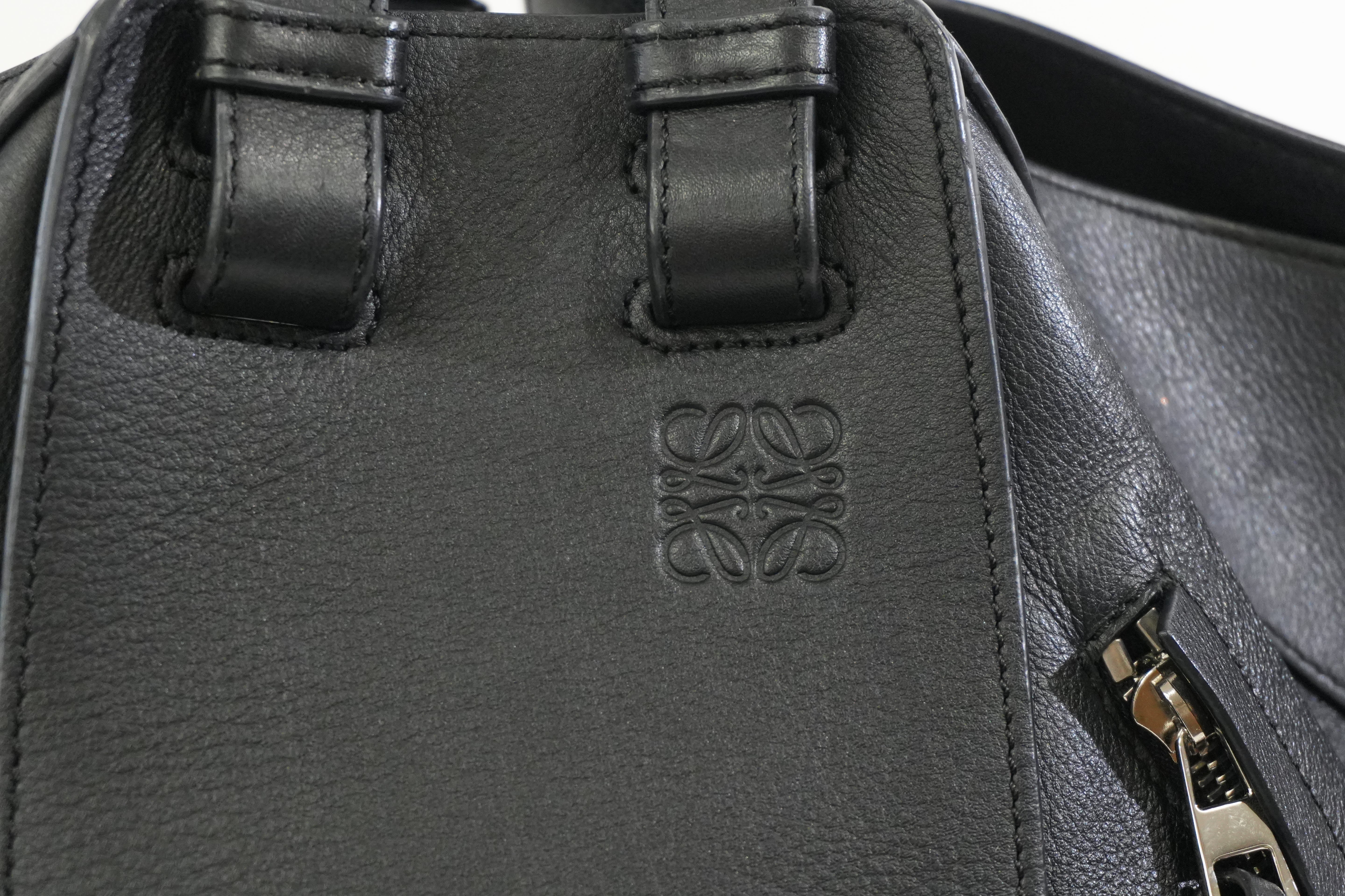 Pre-owned Loewe Hammock Shoulder Bag Black