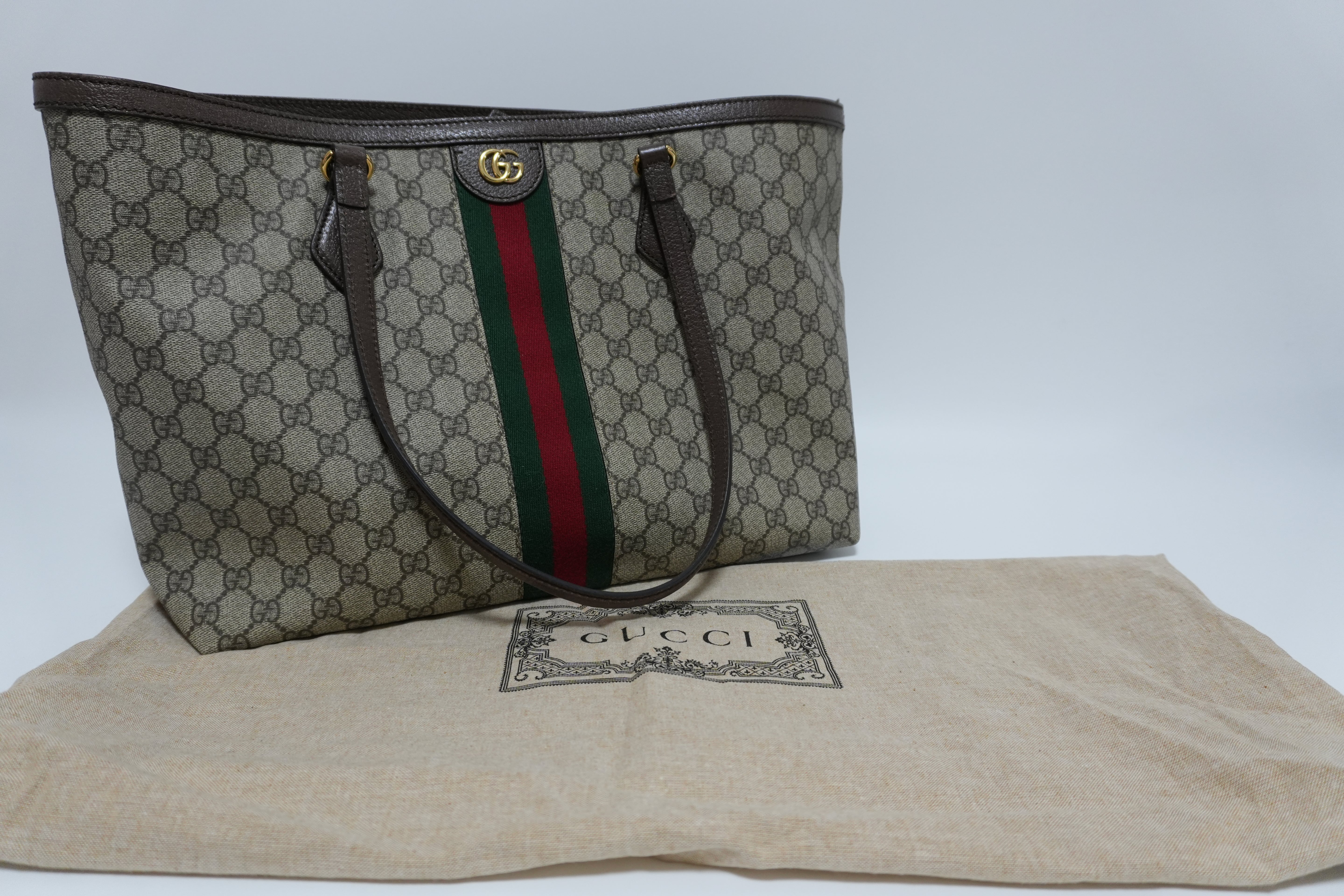 Gucci Ophidia Tote Bag Canvas Used