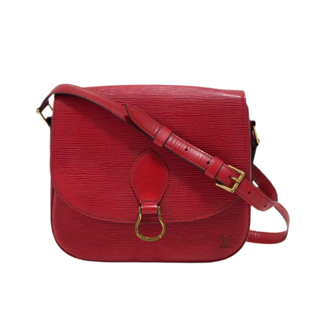 Louis Vuitton Saint Cloud GM Epi Red Shoulder Bag Used (8869)