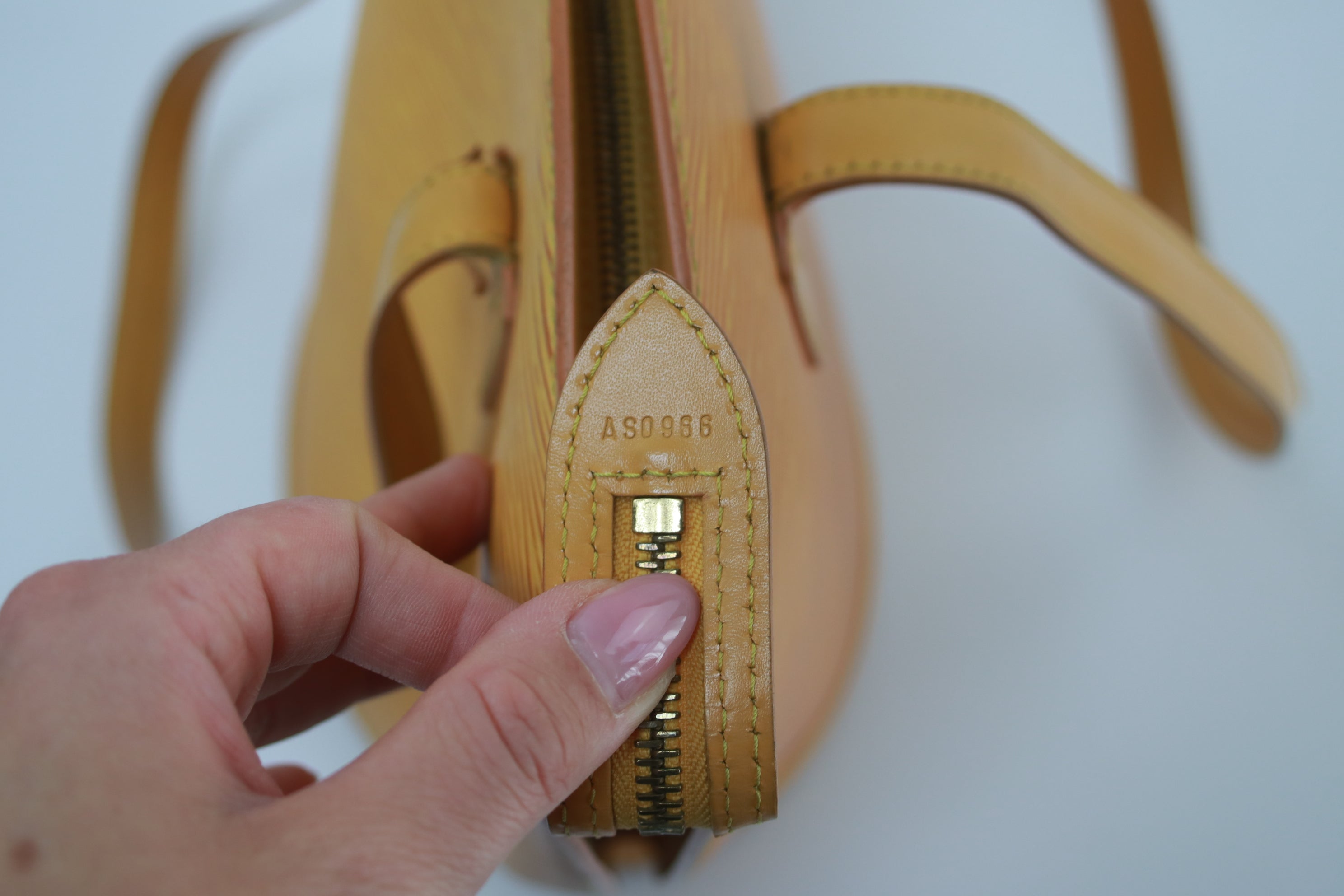 Louis Vuitton Saint Jacque Epi Long Strap Shoulder Bag Yellow Used (67