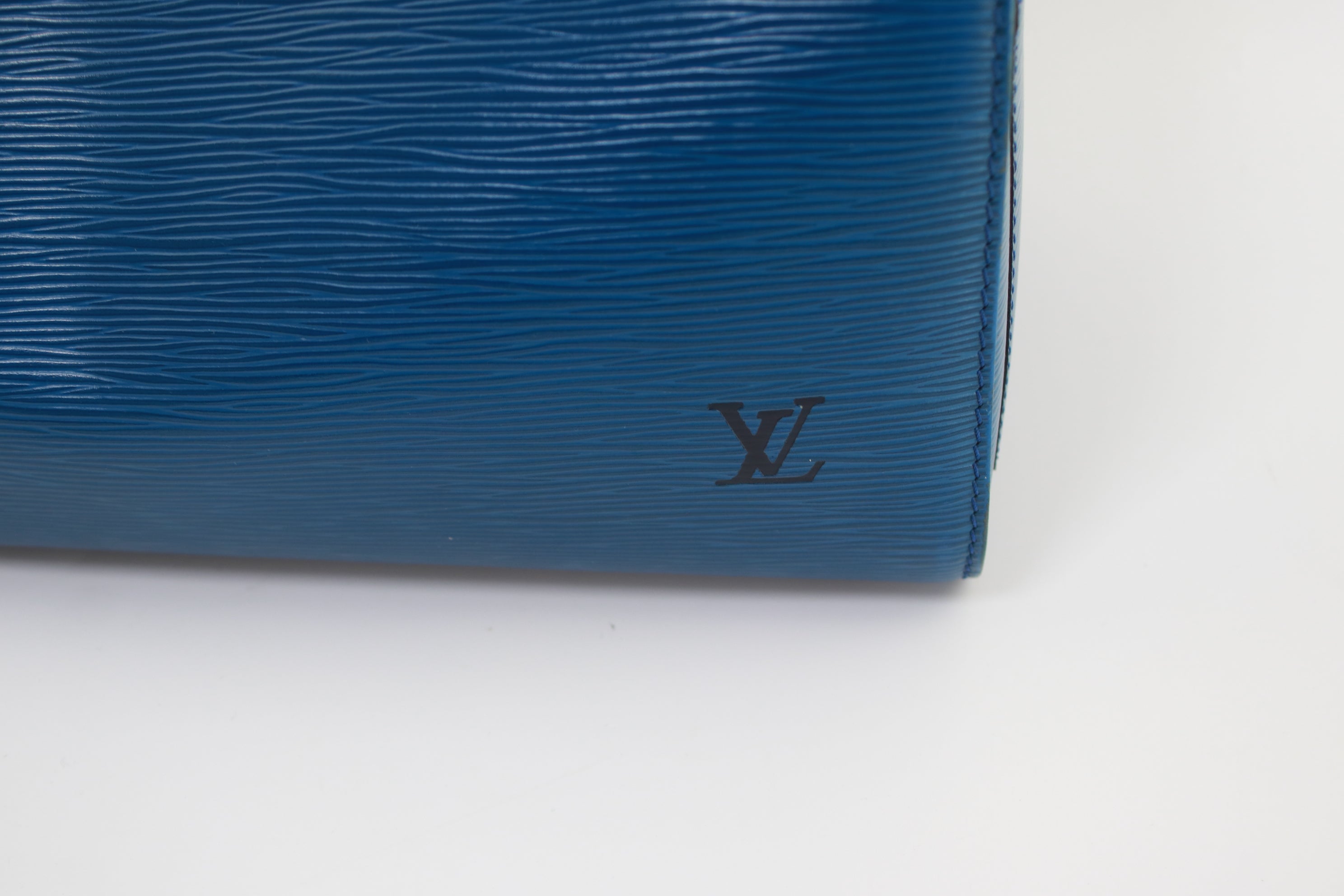 Louis Vuitton Speedy 30 Epi Blue Handbag Used (6766)