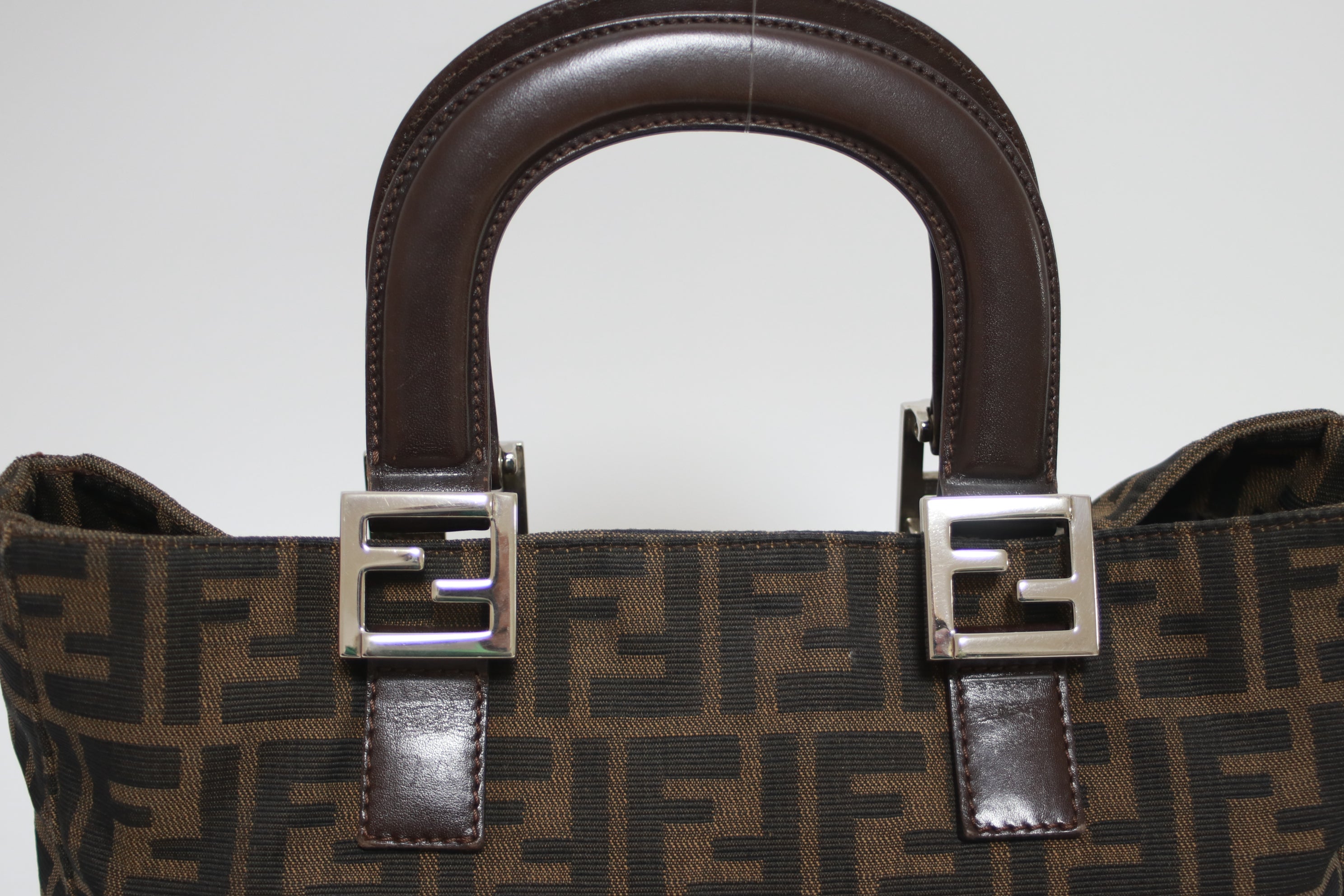 Fendi Zucca Handbag Used (7839)