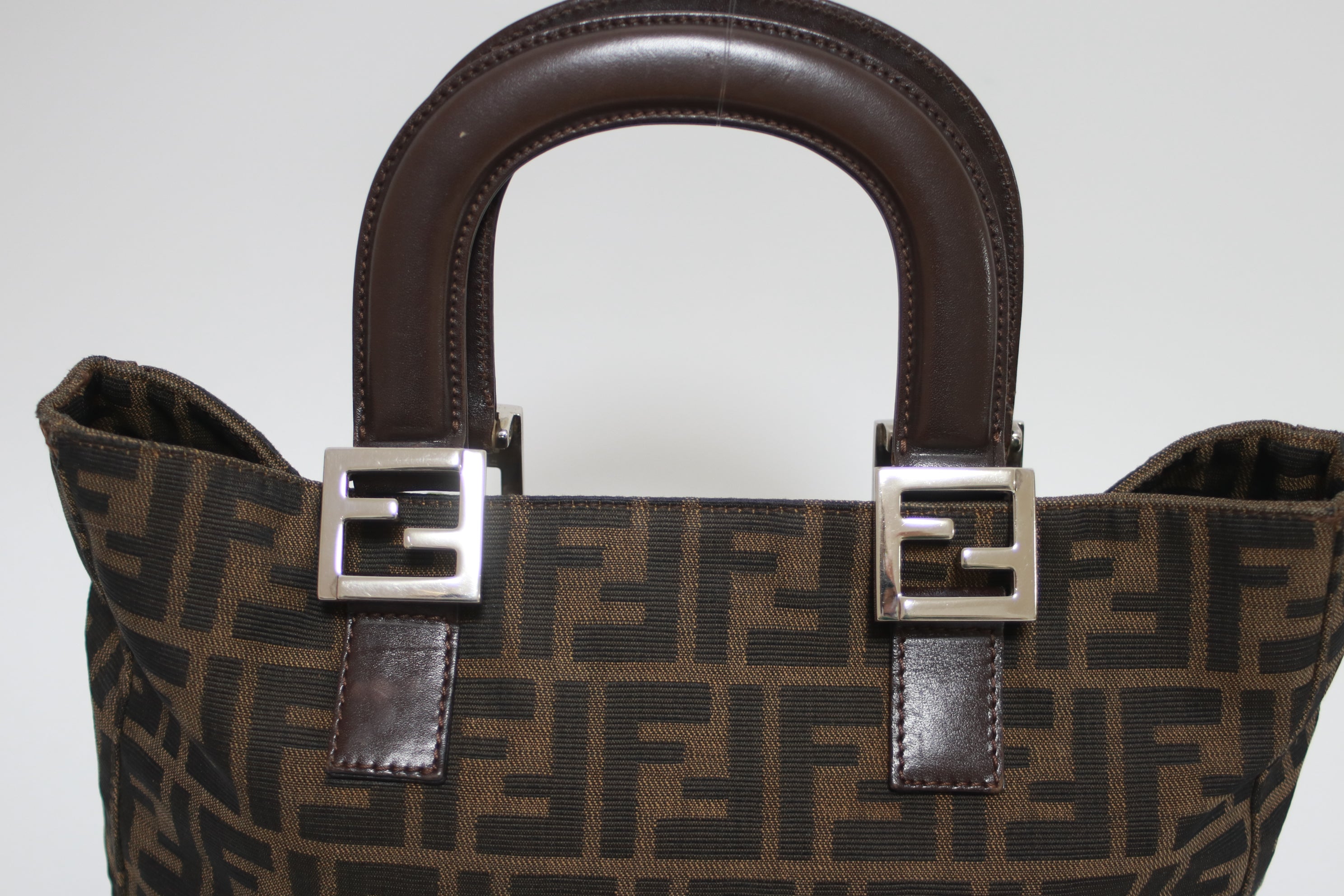 Fendi Zucca Handbag Used (7839)