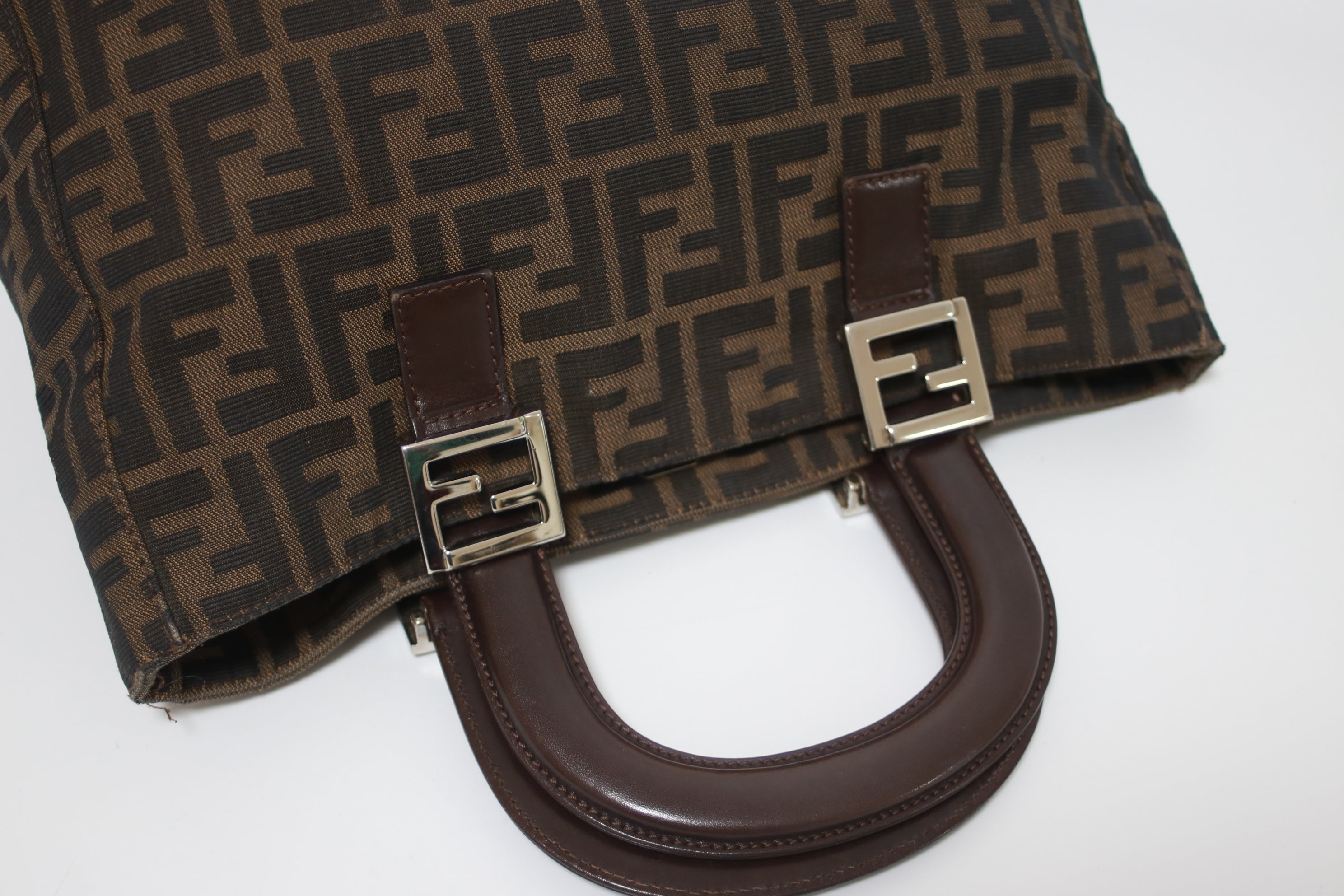 Fendi Zucca Handbag Used (7839)