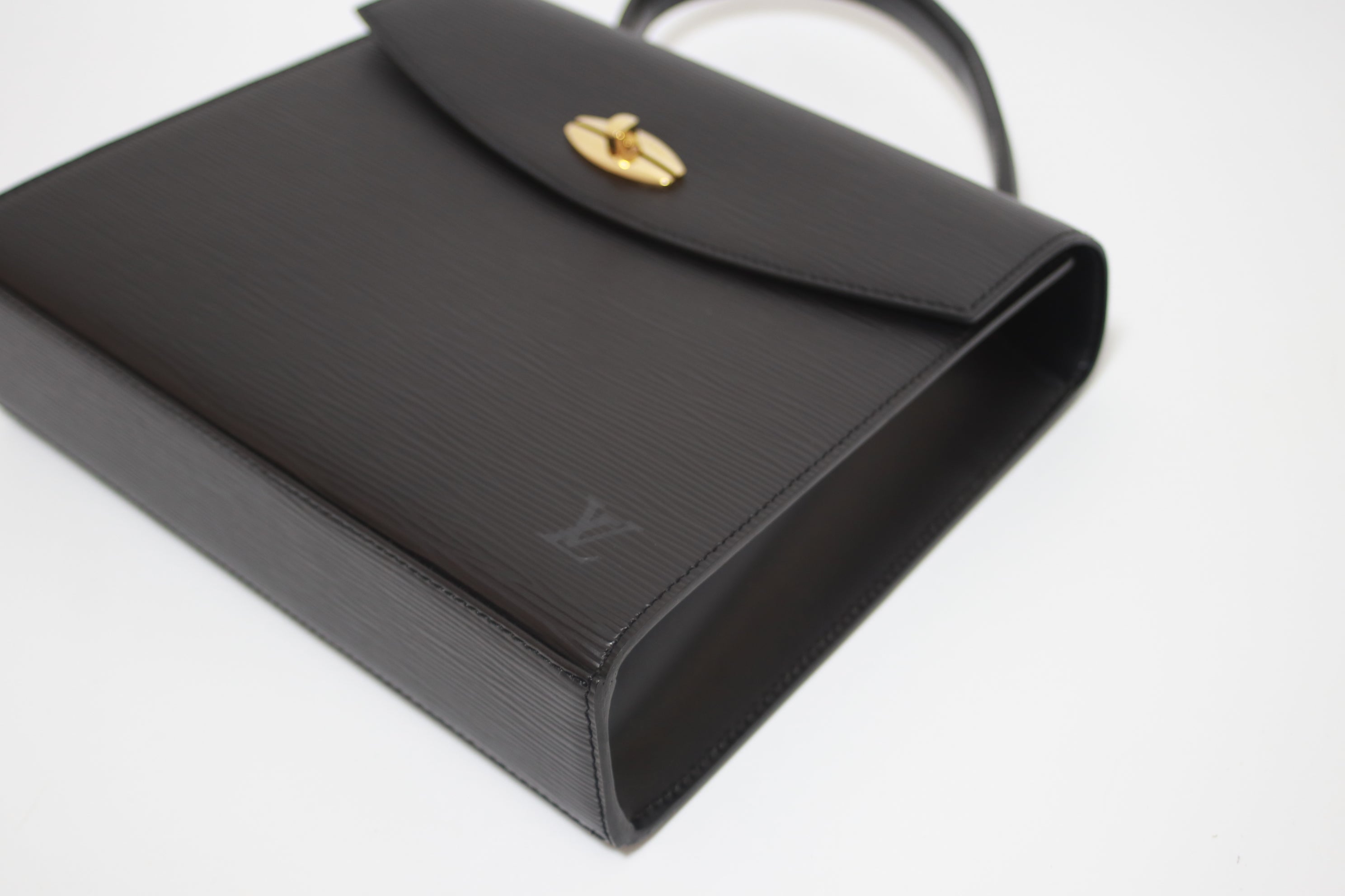 Louis Vuitton Malesherbes Epi Handbag Black Used