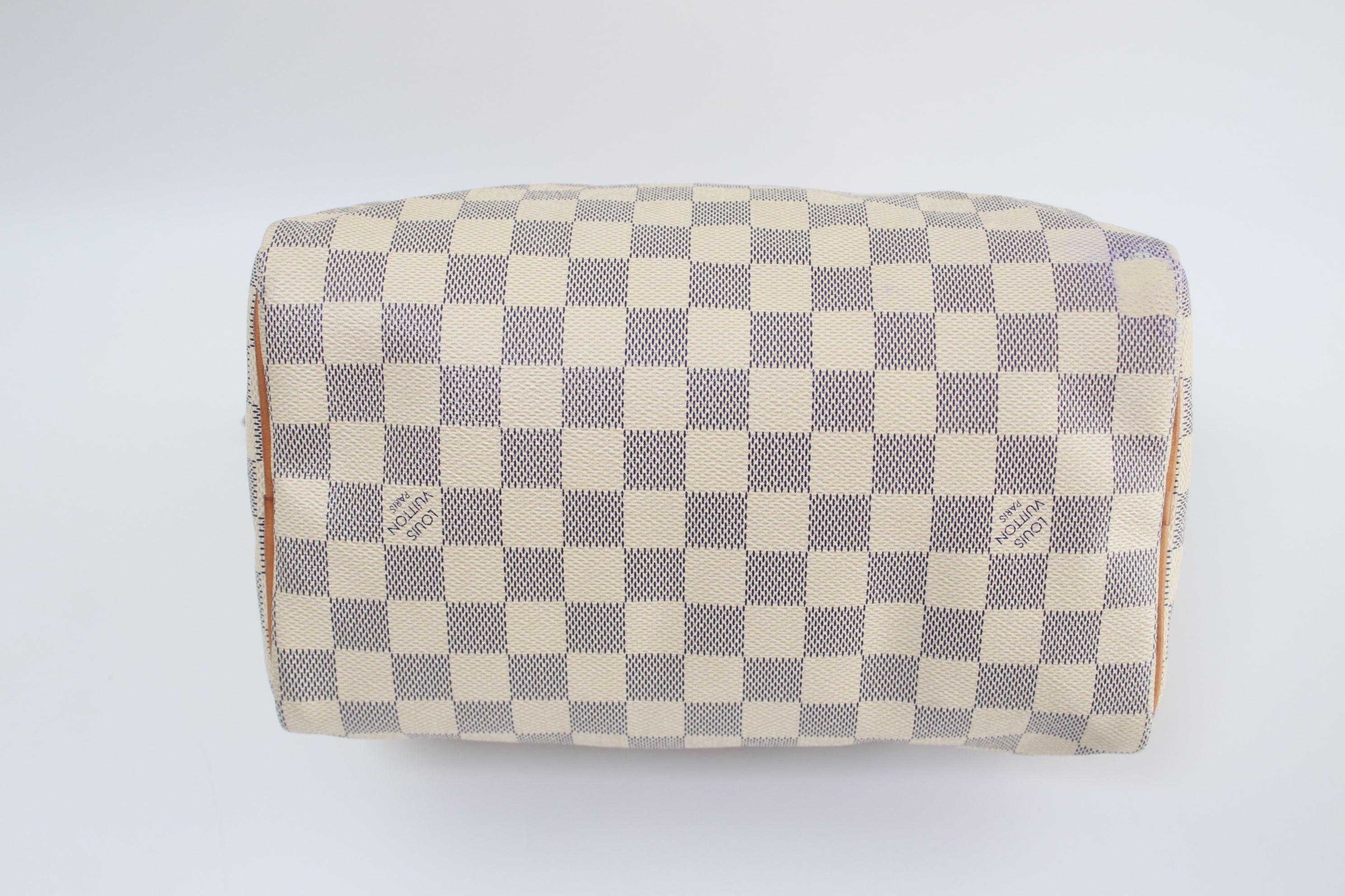 Louis Vuitton Speedy 25 Damier Azur Handbag Used (6010)