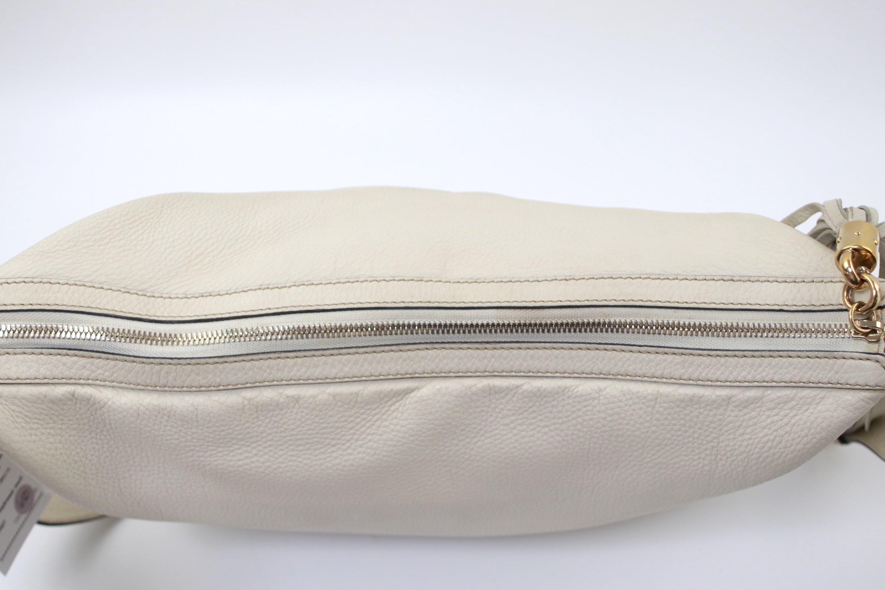 Gucci Soho Shoulder Bag White Used (6607)