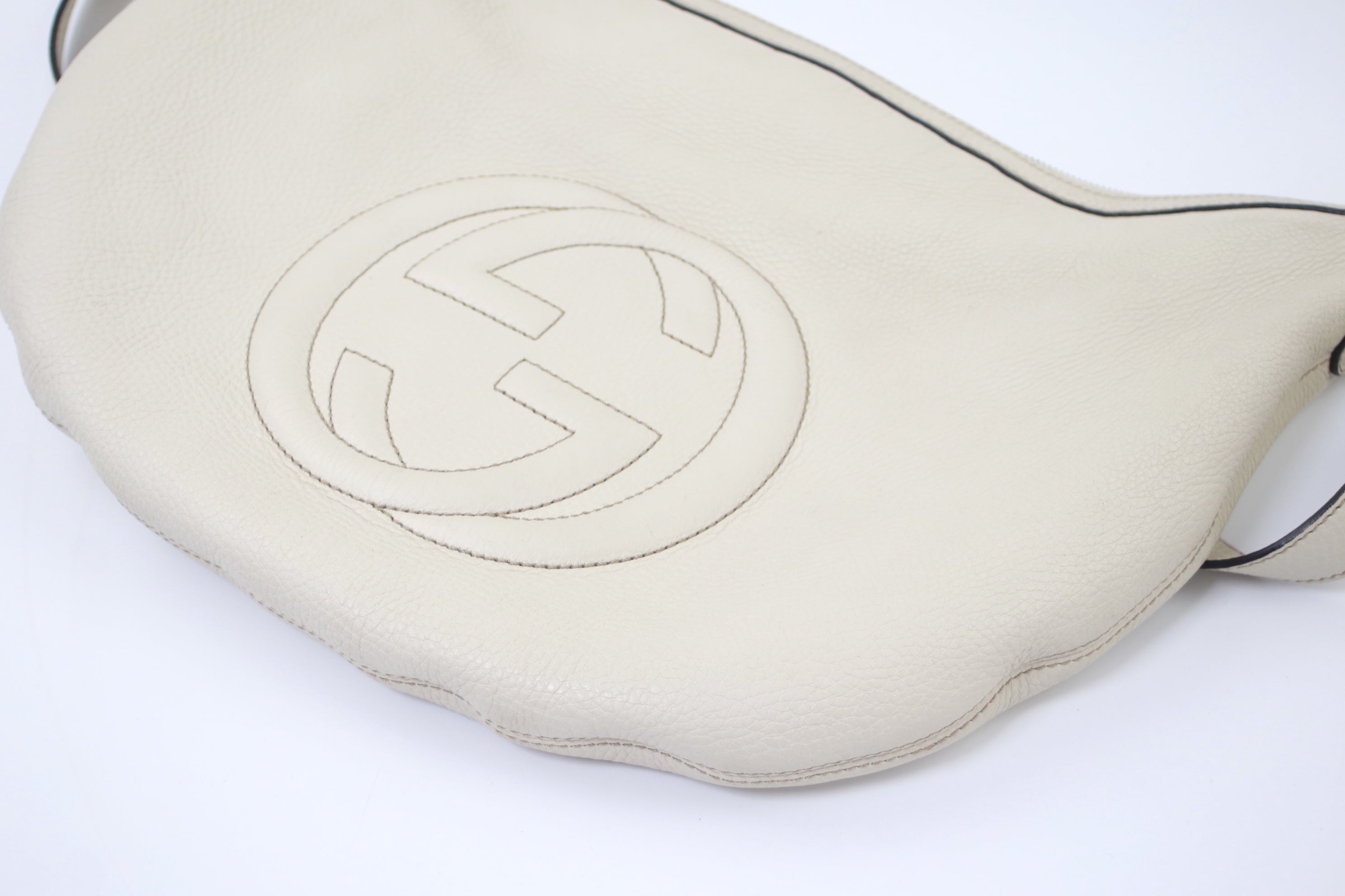 Gucci Soho Shoulder Bag White Used 6607