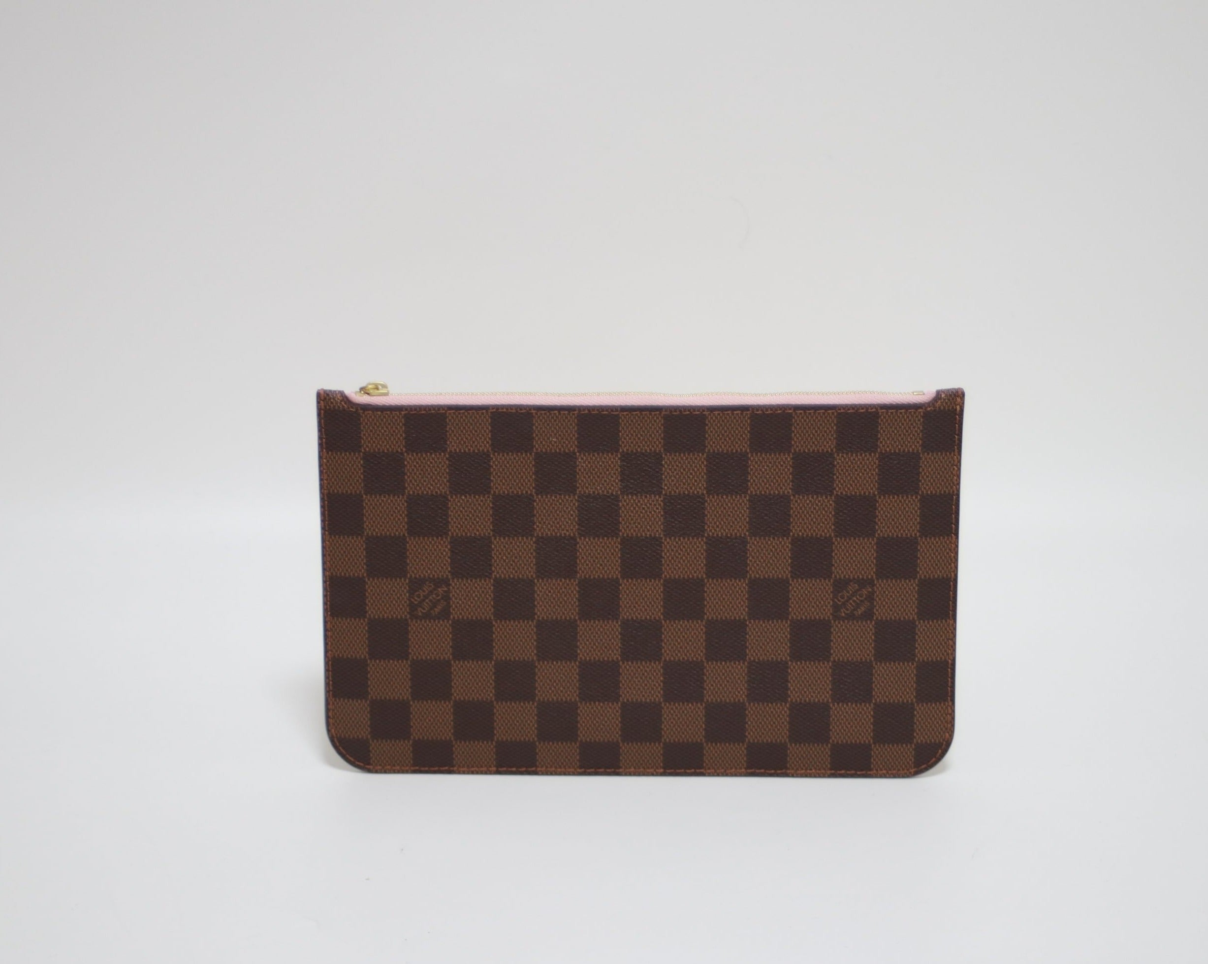 Louis Vuitton Neverfull Pouch Damier Ebene Used (7903)