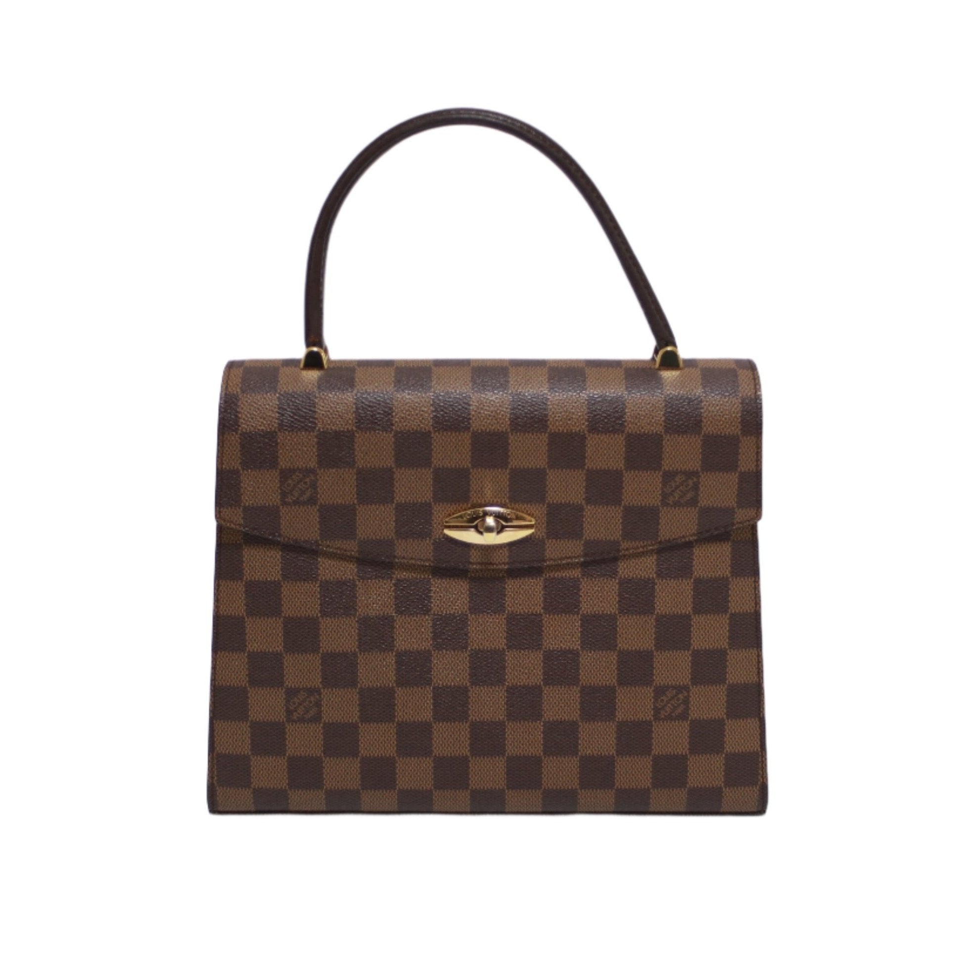 Louis Vuitton Malesherbe Handbag Damier Ebene Used (7861)