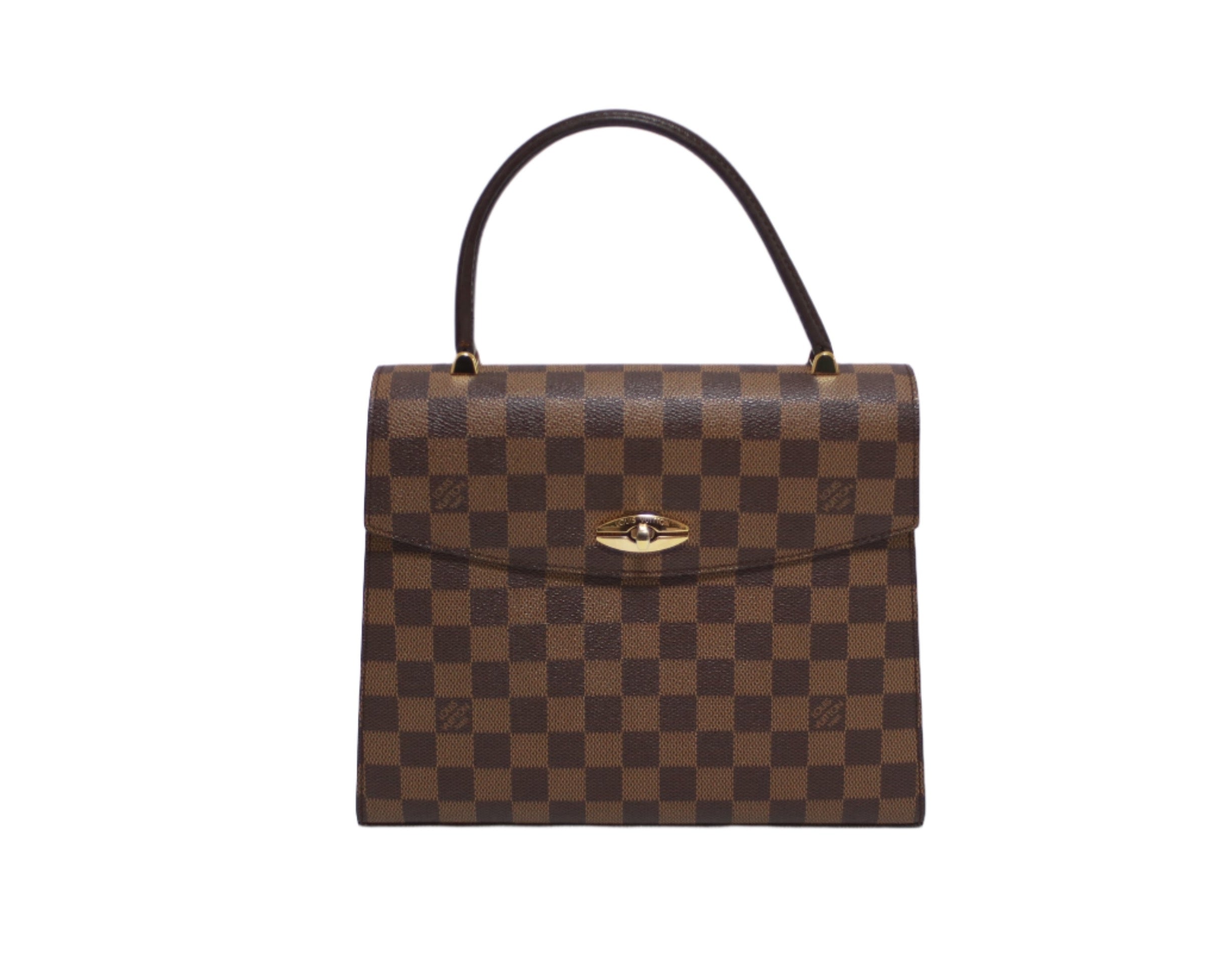 Louis Vuitton Malesherbe Handbag Damier Ebene Used (7861)