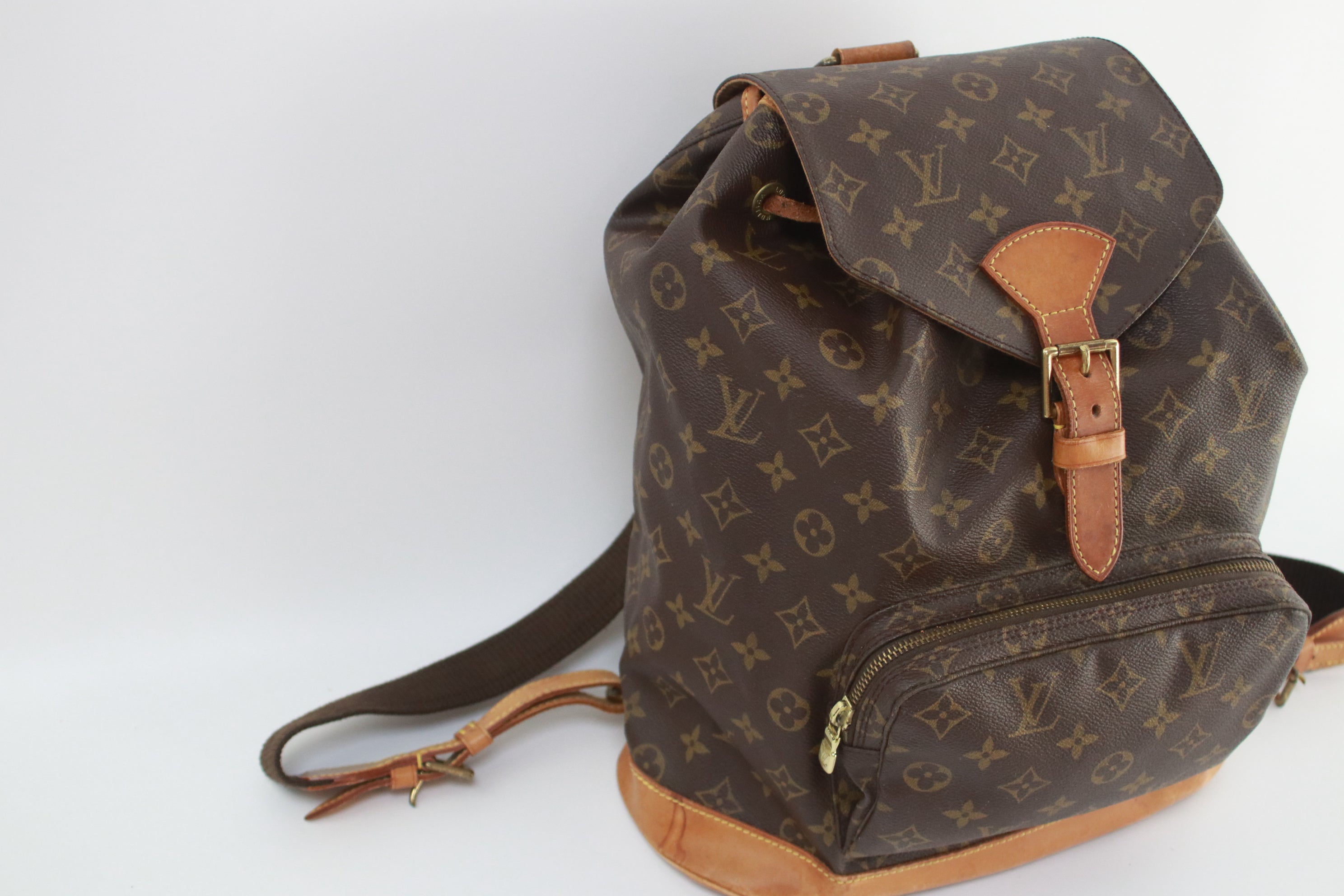 Louis Vuitton Montsouris GM Backpack Used (6803)