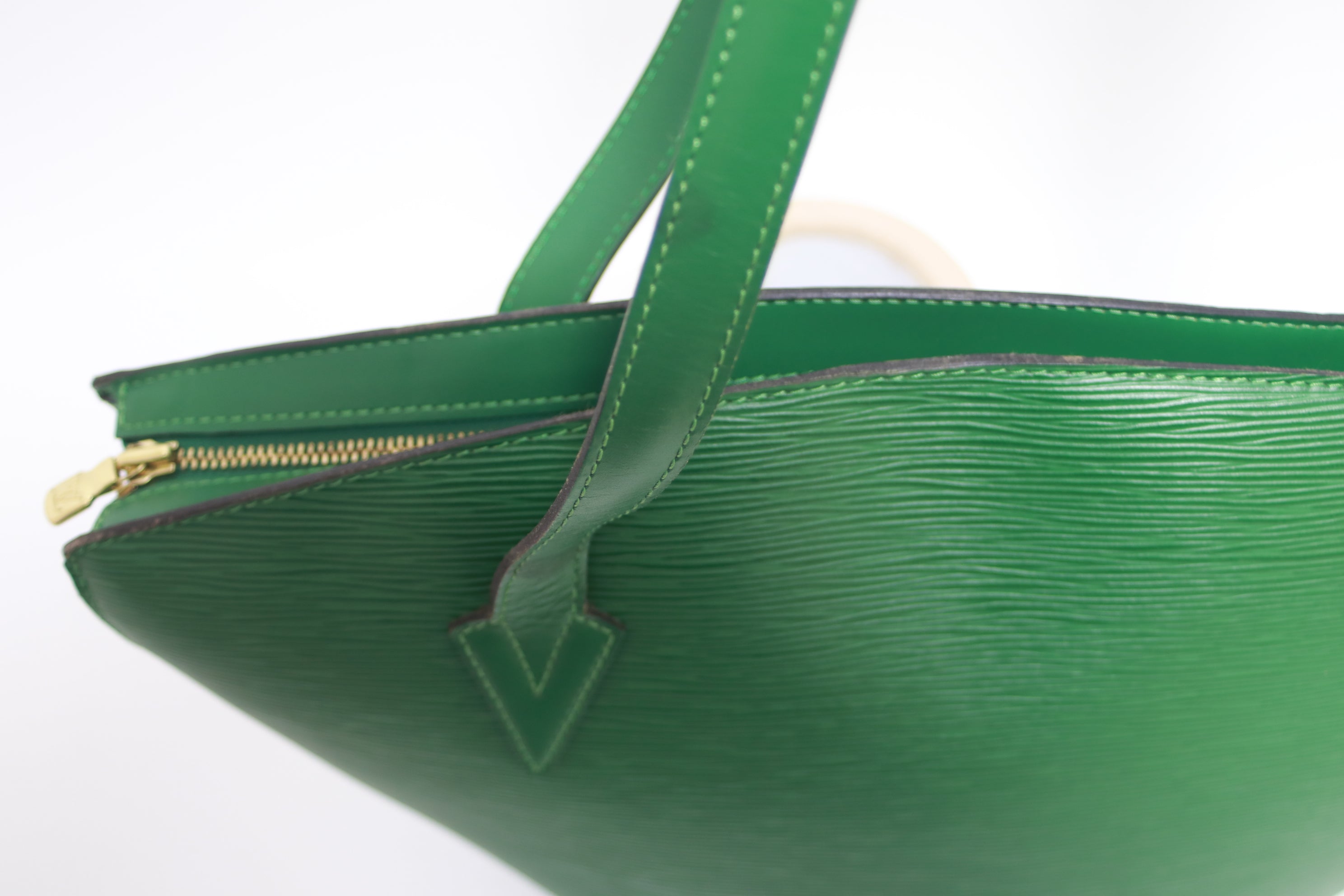 Louis Vuitton Saint Jacque Epi Shoulder Bag Green Used