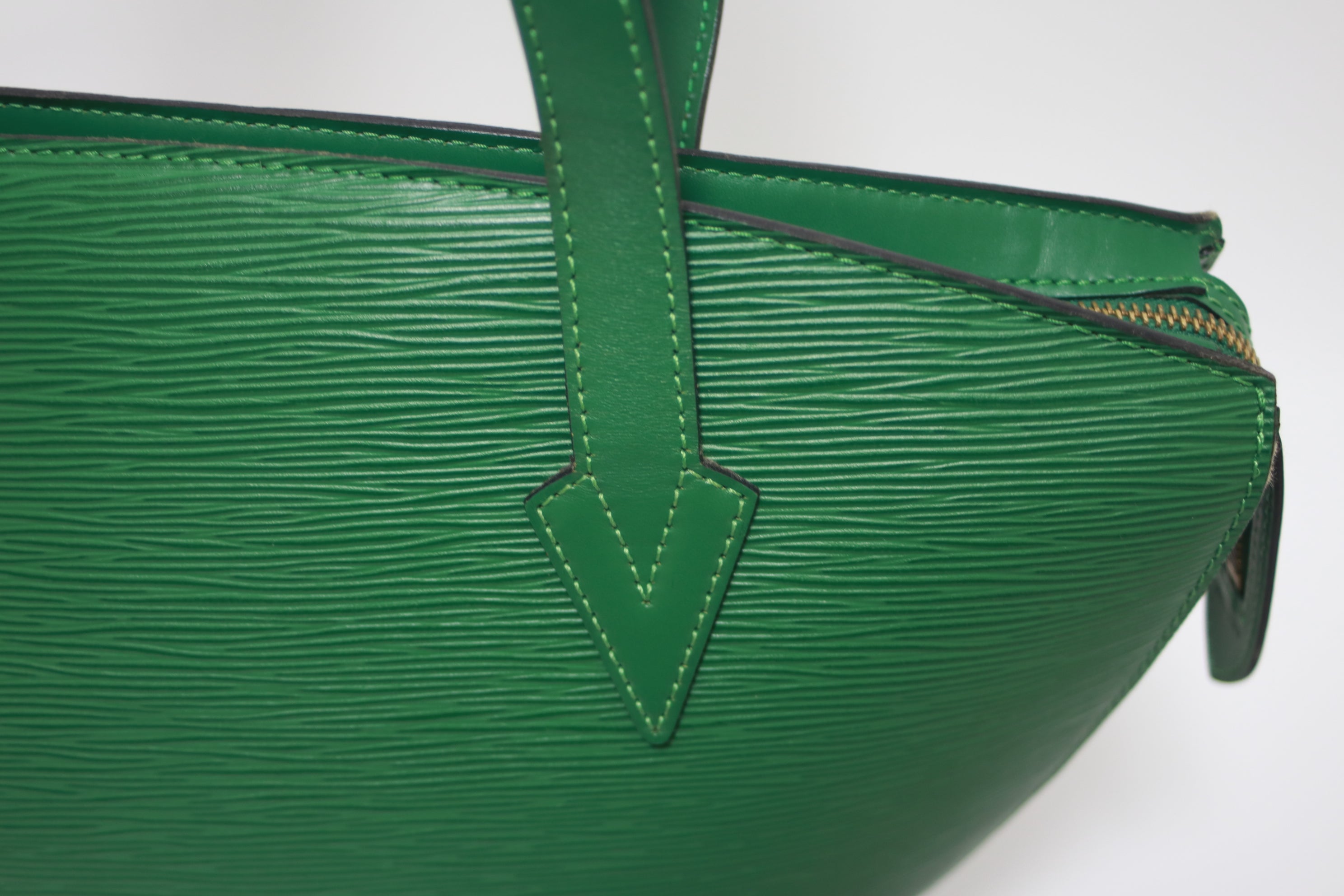 Louis Vuitton Saint Jacque Epi Shoulder Bag Green Used