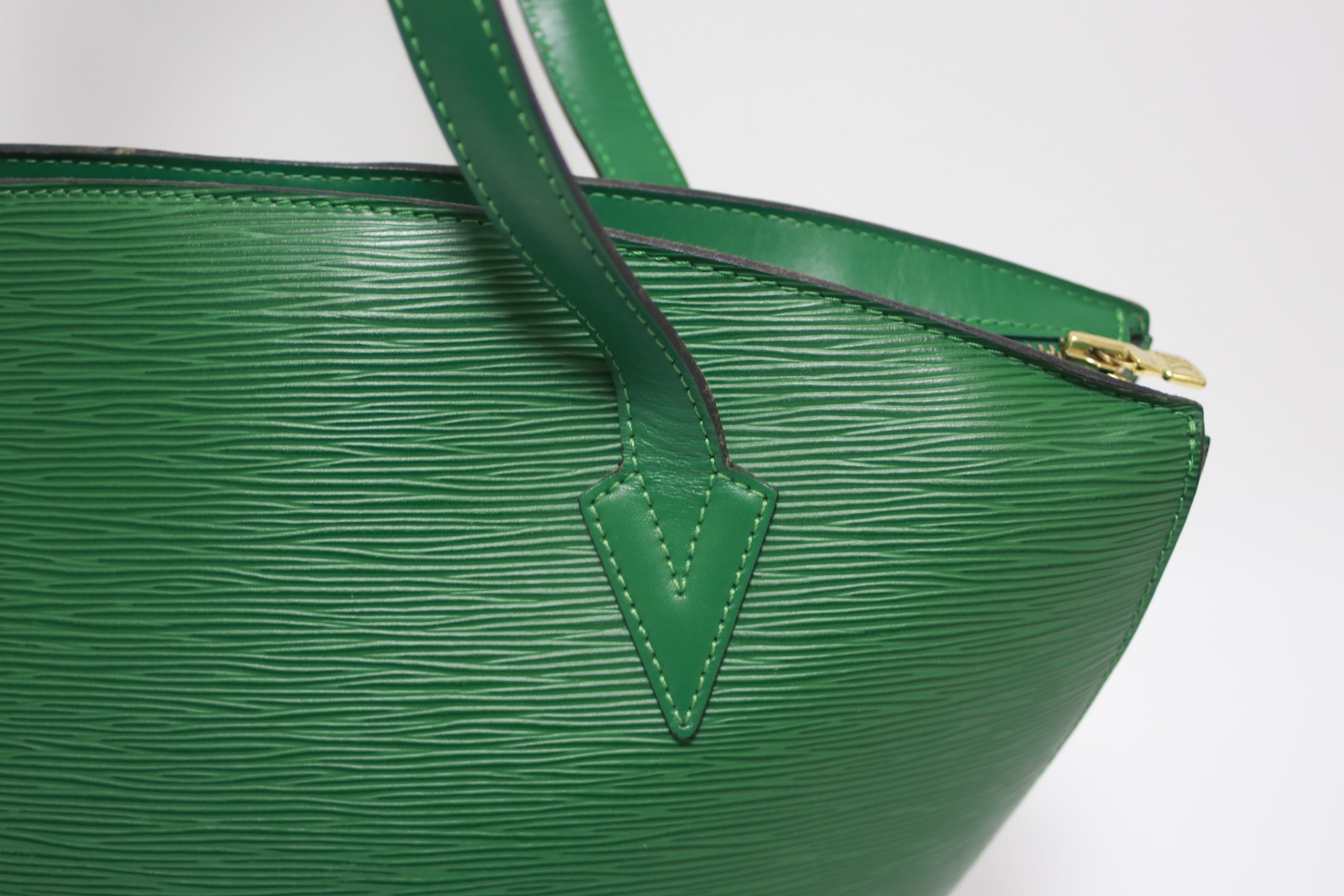 Louis Vuitton Saint Jacque Epi Shoulder Bag Green Used