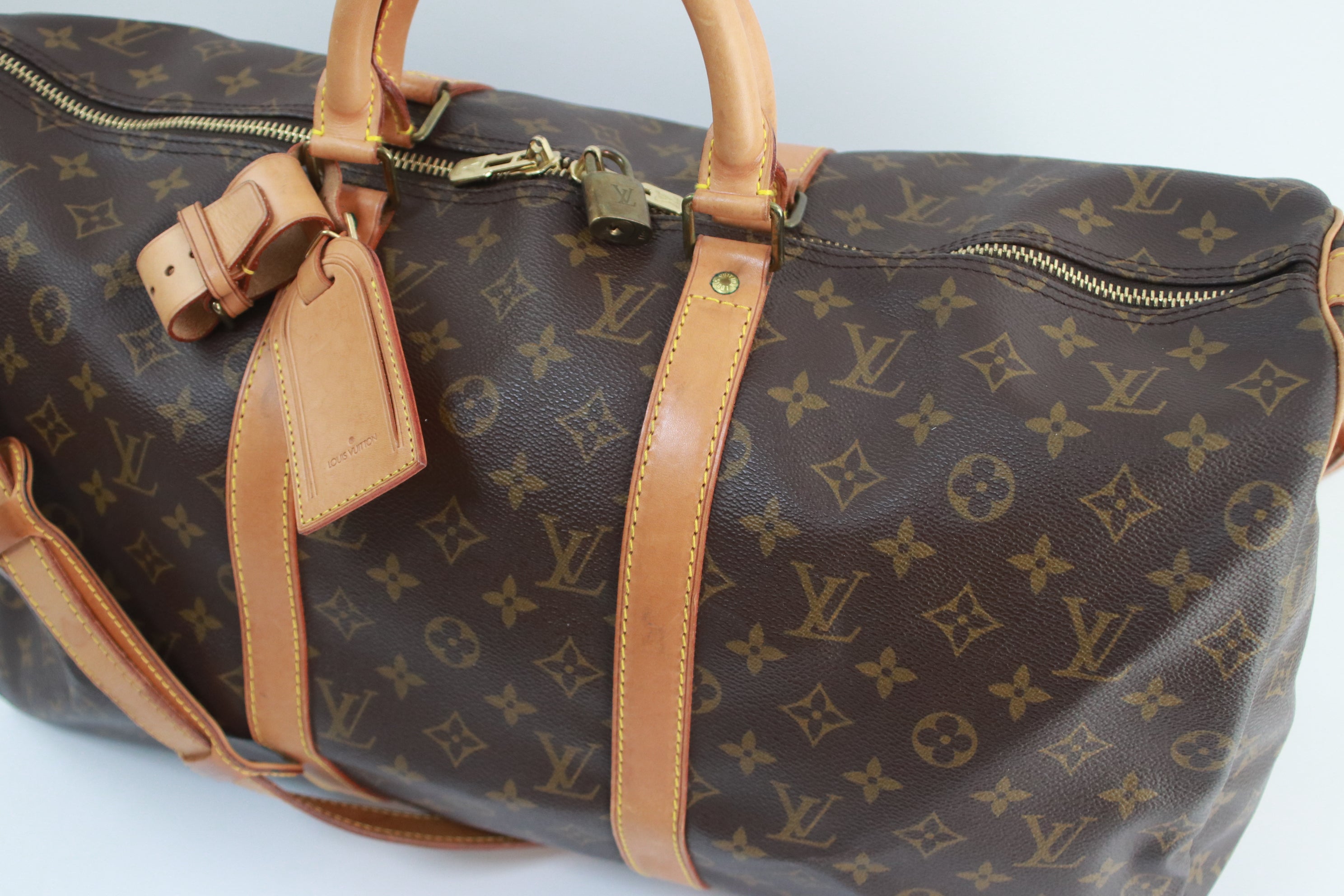 Louis Vuitton Damier Ebene Keepall 50 Boston Duffle Bag 78lz422s