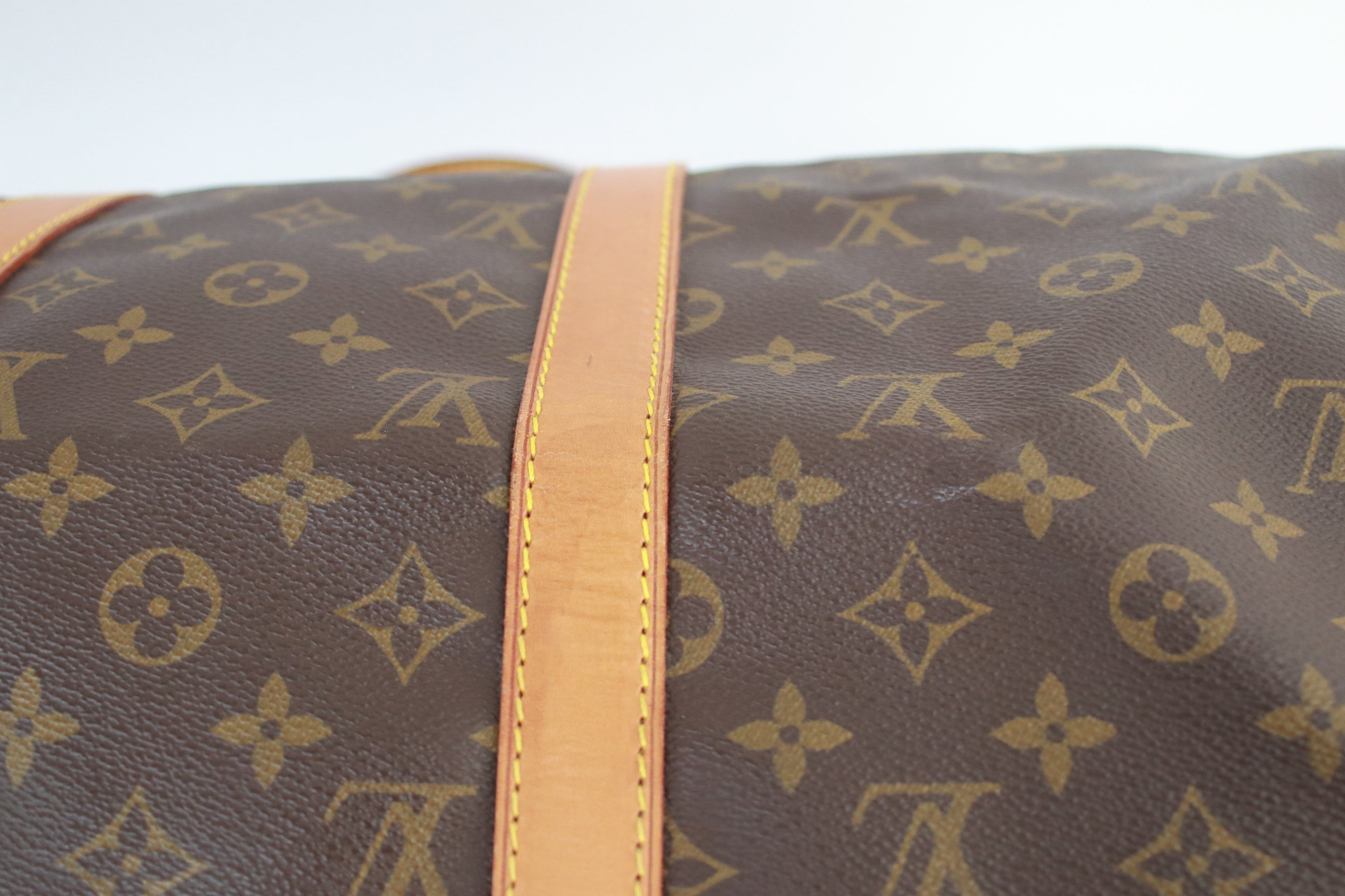 Louis Vuitton Reversible Keepall Bandoulière 50 Monogram Textile Travel Bag  at 1stDibs