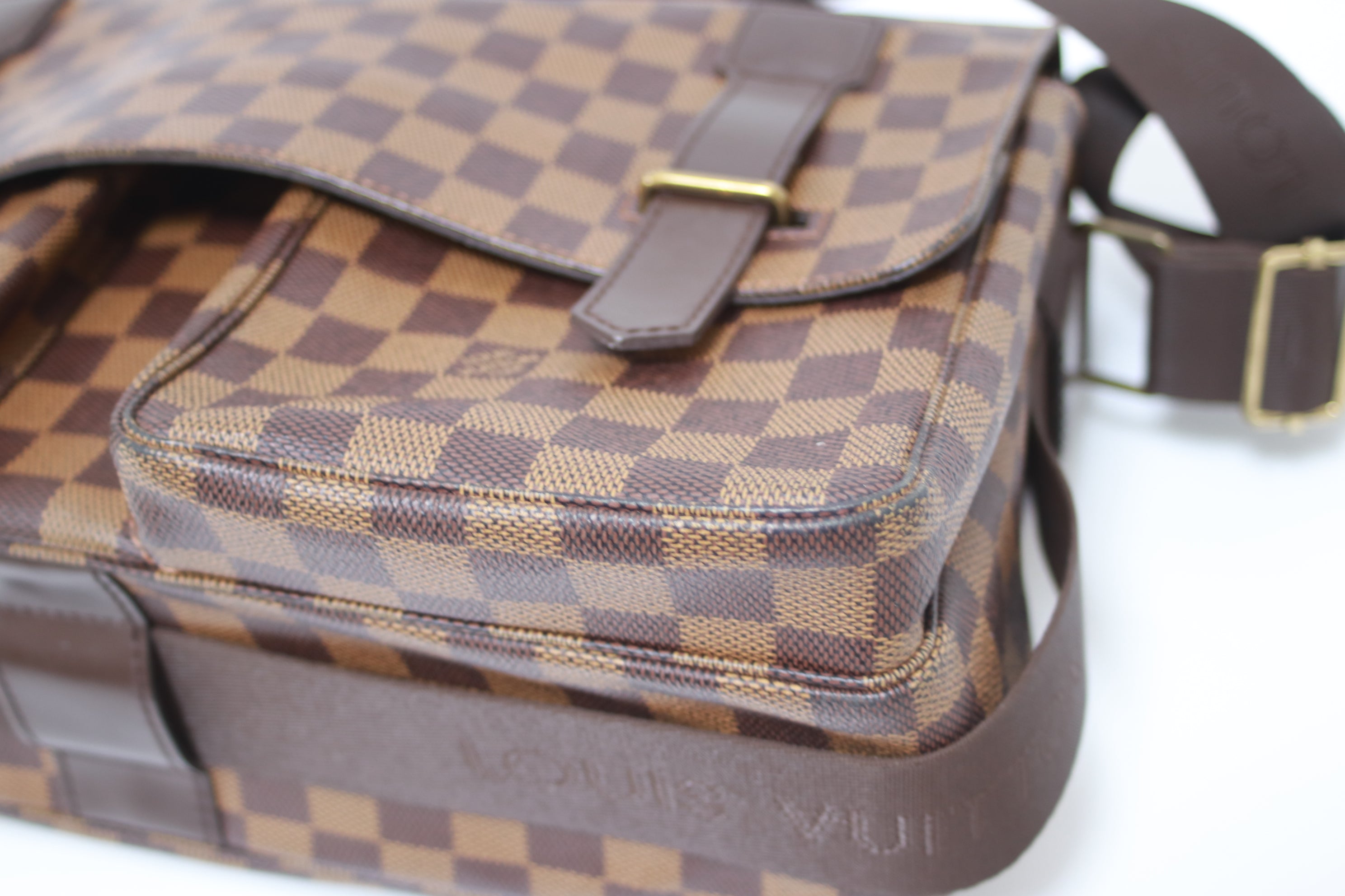 Louis Vuitton Broadway Damier Ebene Messenger Bag Used (7954)