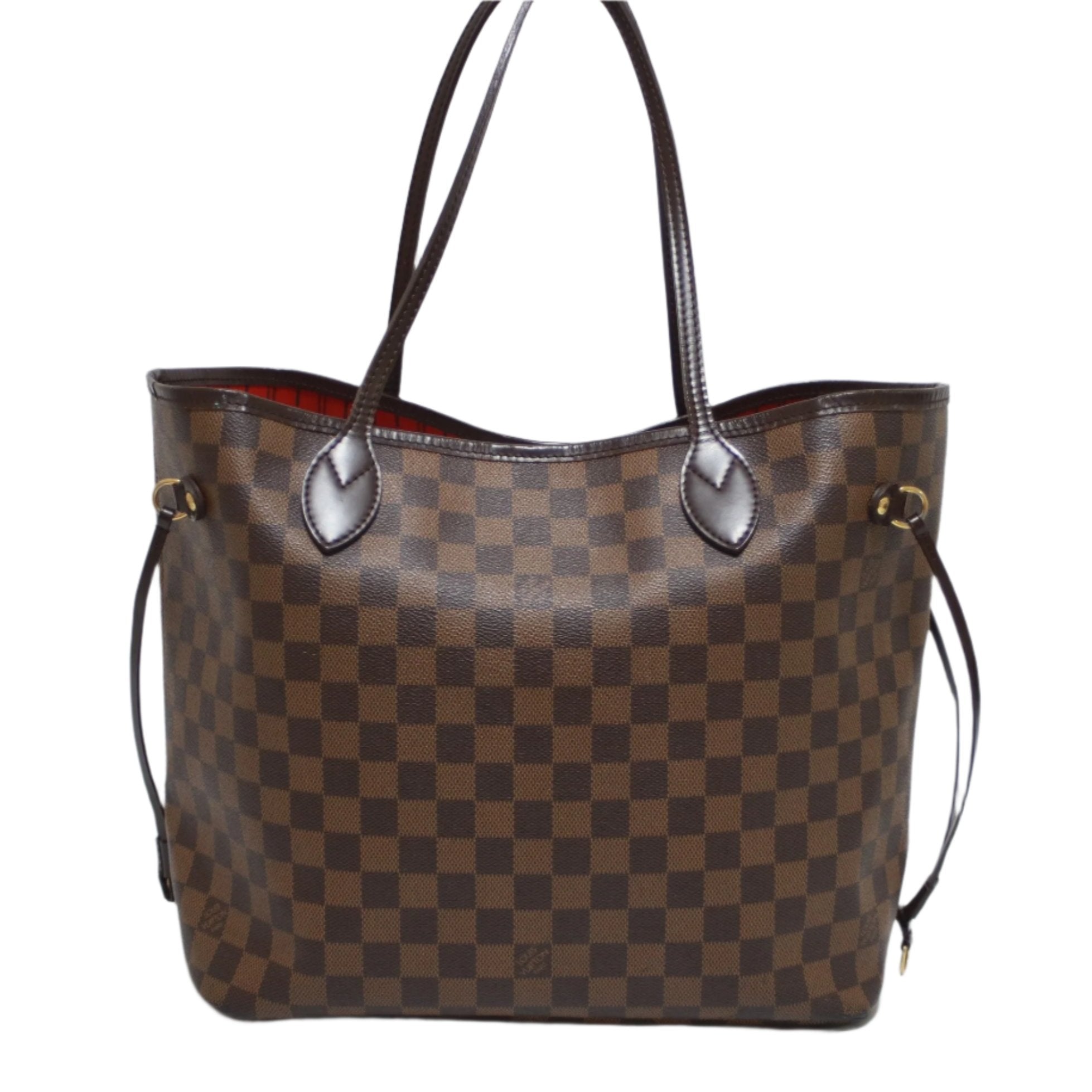 Louis Vuitton Neverfull MM Damier Ebene Tote Bag Used